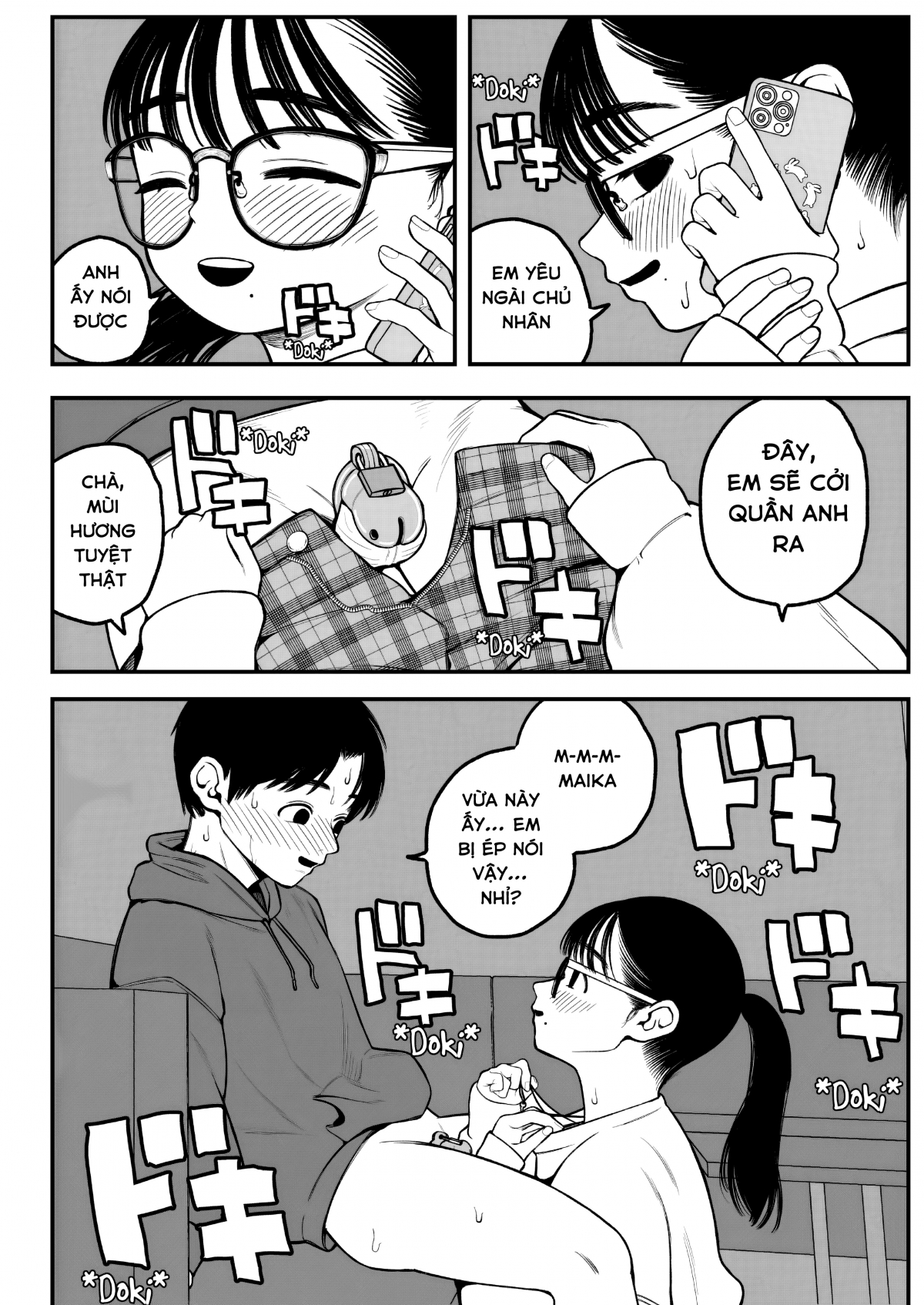 Đọc truyện hentai Kỳ nghỉ đông của tôi, bạn gái và chồng tôi - Oneshot.