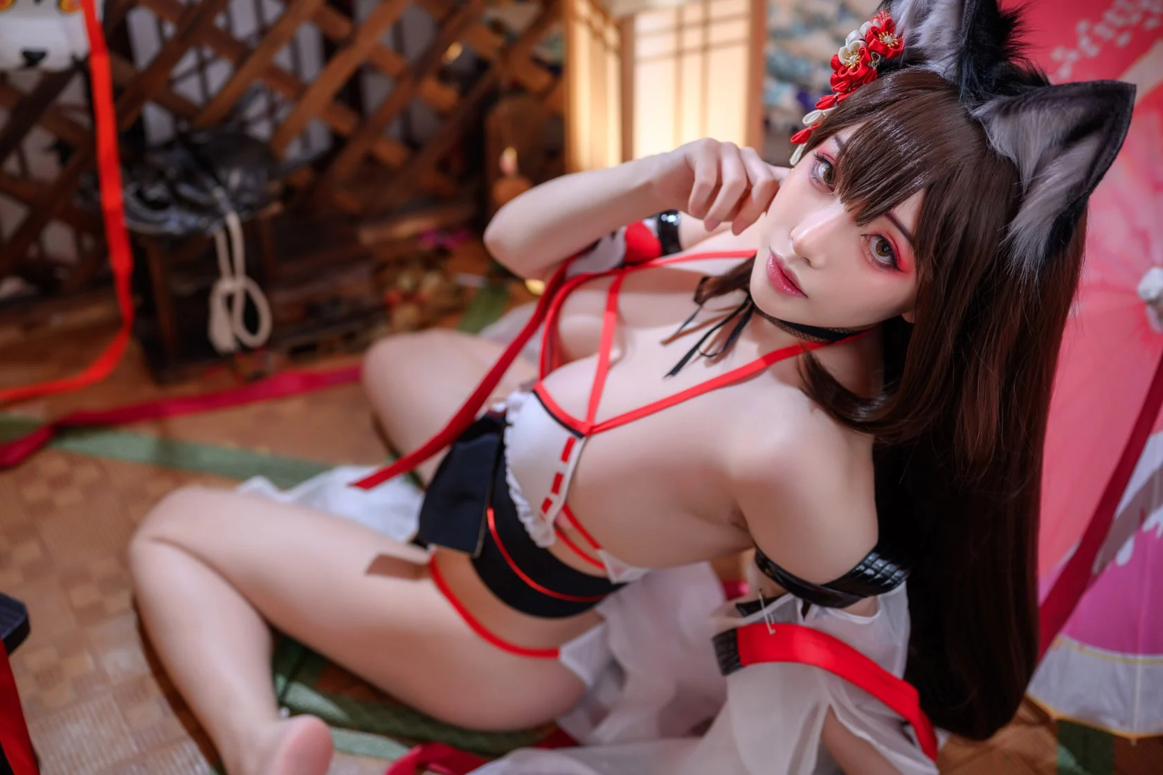 Đọc truyện hentai Tuyển tập Albums siêu phẩm Cosplay - Chap 928 - [Wenmei] Amagi-Wending Waters, Serene Lotus