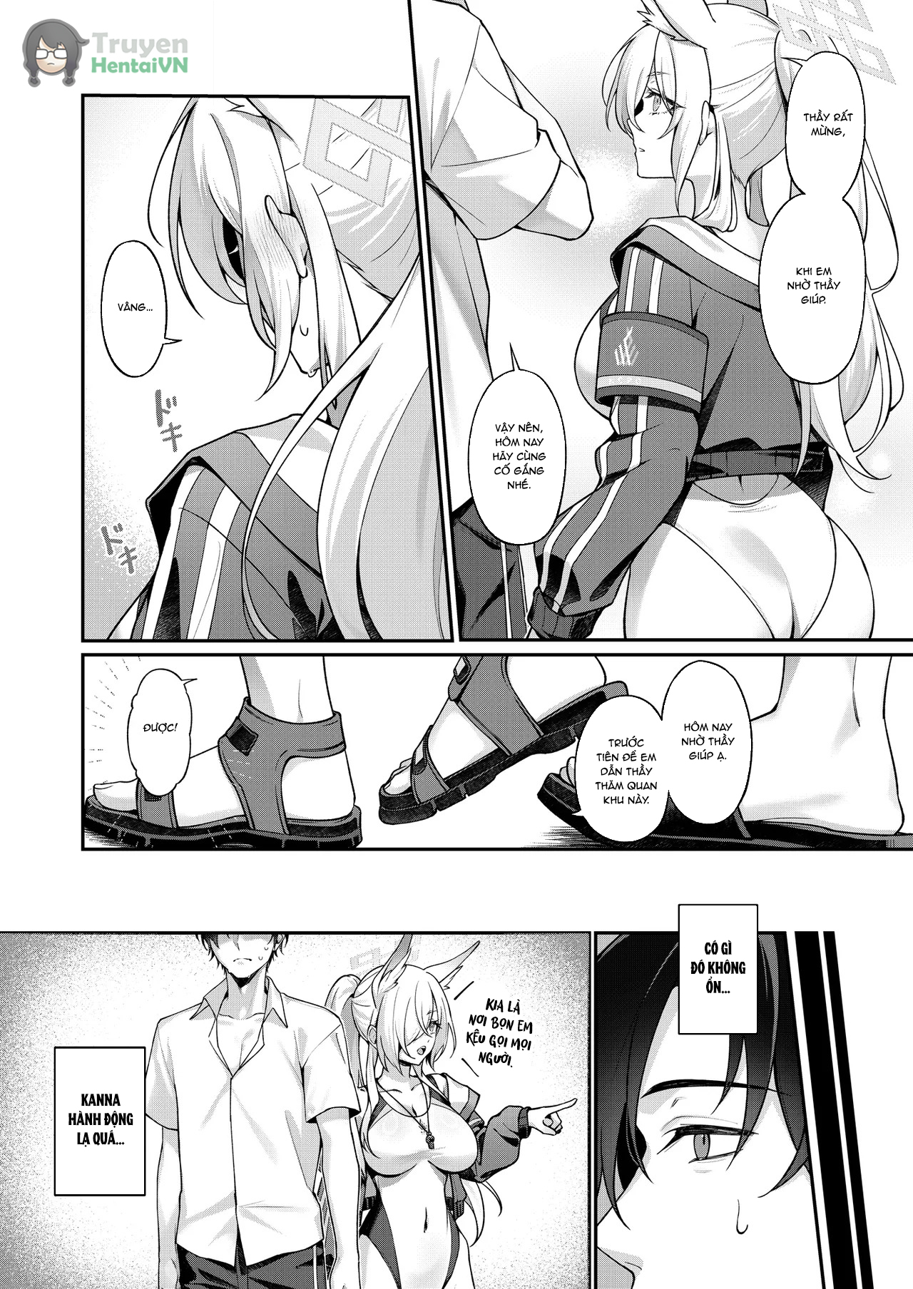 Đọc truyện hentai Kanna to Iyashiai (Blue Archive) - Oneshot