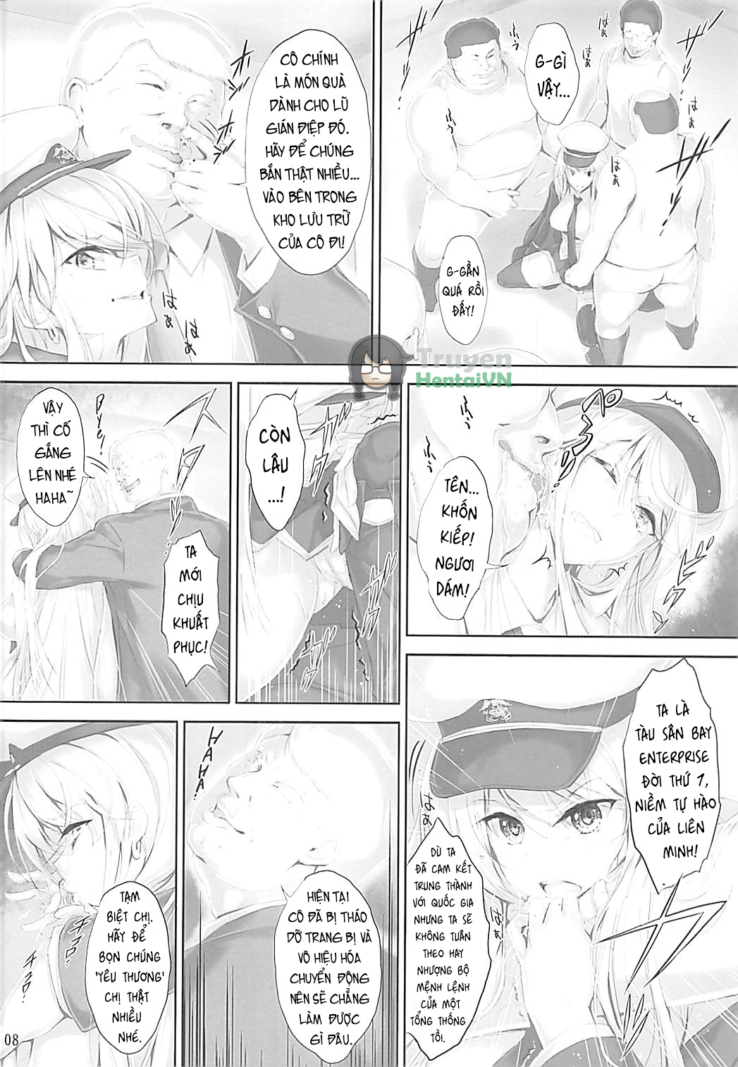 Đọc truyện hentai Saikyou Kuubo no Enpri-sama mo Gisou o Hazuseba Chuunen Yamatohou no Hyoutekikan - Oneshot