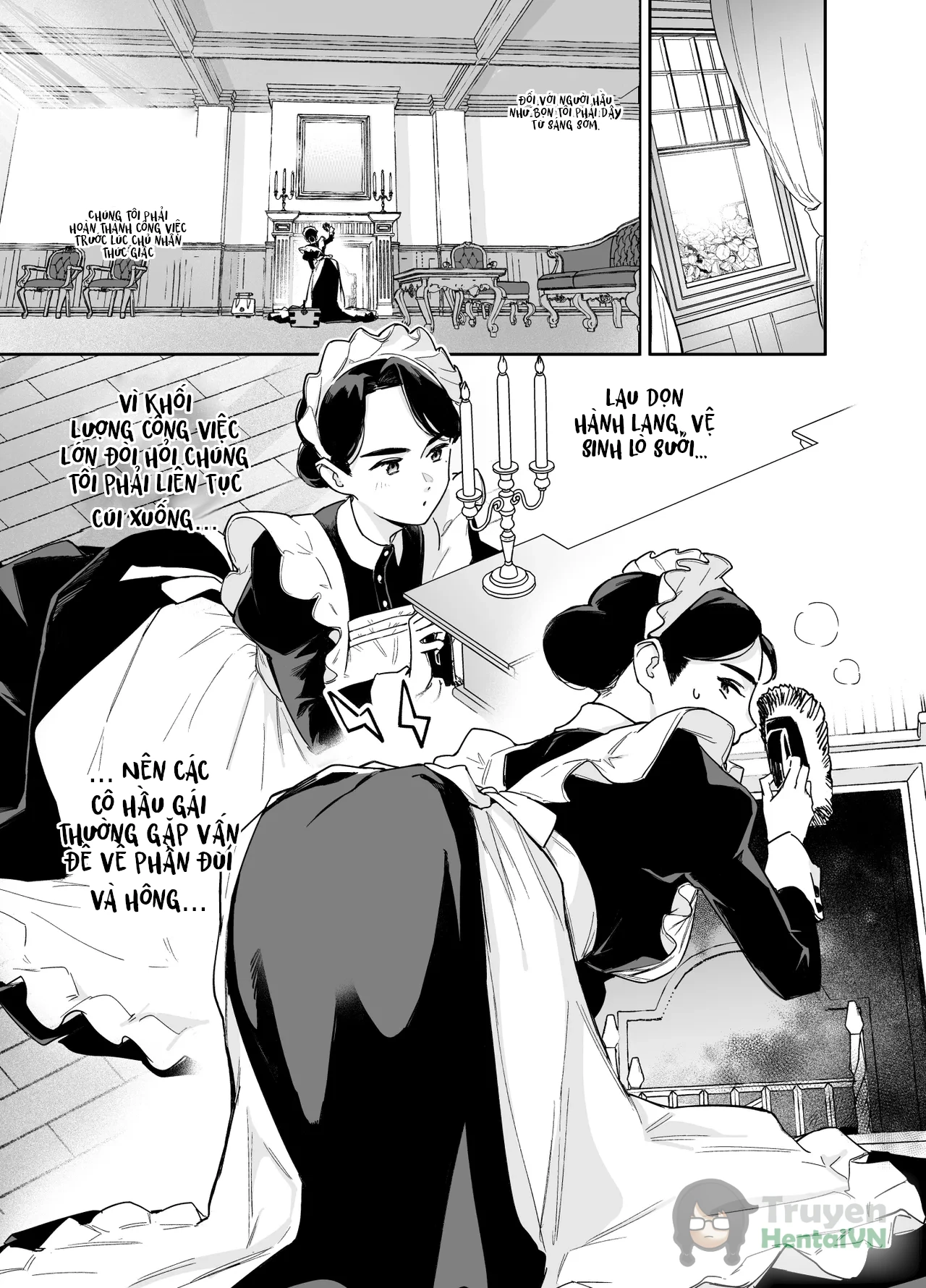 Đọc truyện hentai Wagaya no Housemaid Bridget Sei no Gohoushi ~Danro Souji kara Kozukuri made~ - Oneshot