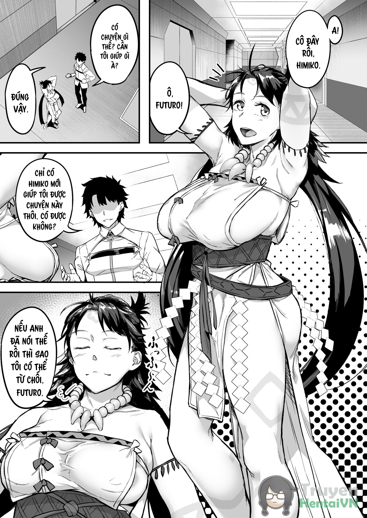 Đọc truyện hentai Mirai-kun no Onegai o Kotowarenai Himiko-sama (Fate/Grand Order) - Oneshot