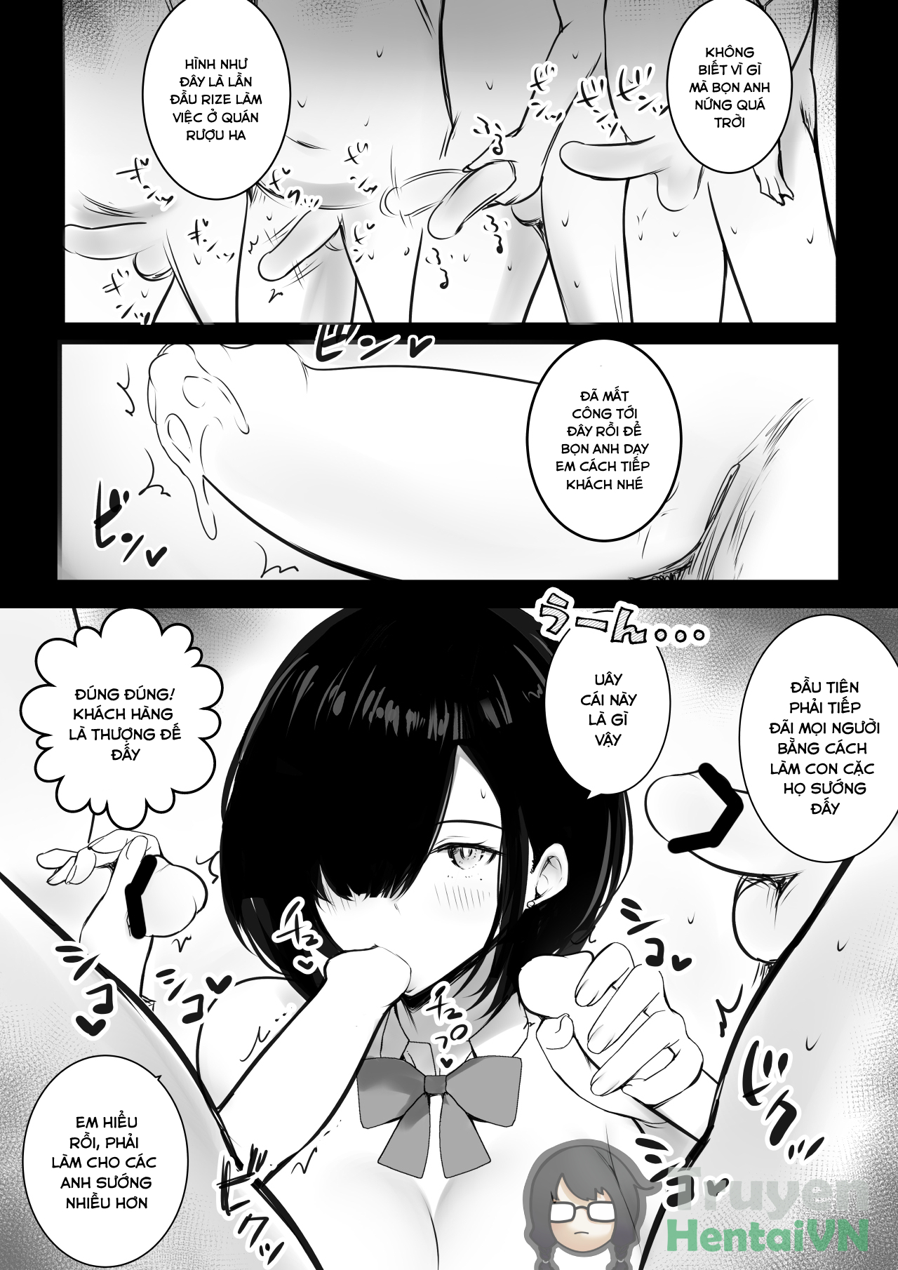 Đọc truyện hentai Onna-kishi Rize wa Koyoi mo Maotoko ni Idakareru 2 - Oneshot