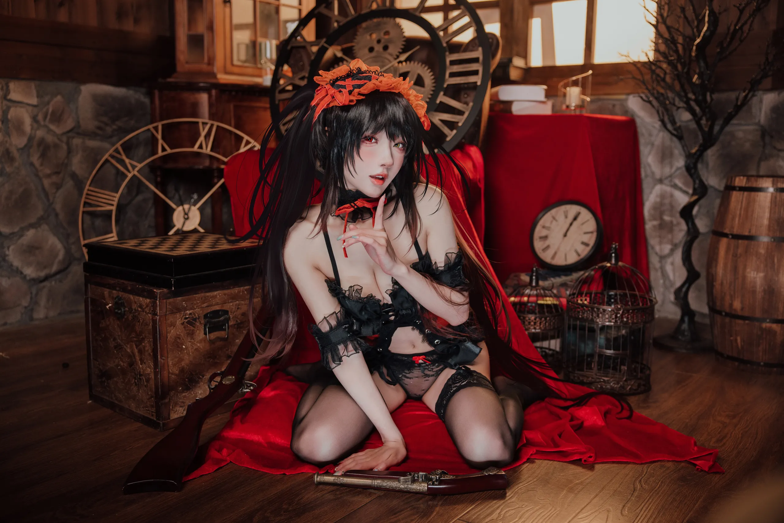 Đọc truyện hentai Tuyển tập Albums siêu phẩm Cosplay - Chap 1008 - Ah Bao is also a bunny girl Tokisaki Kurumi