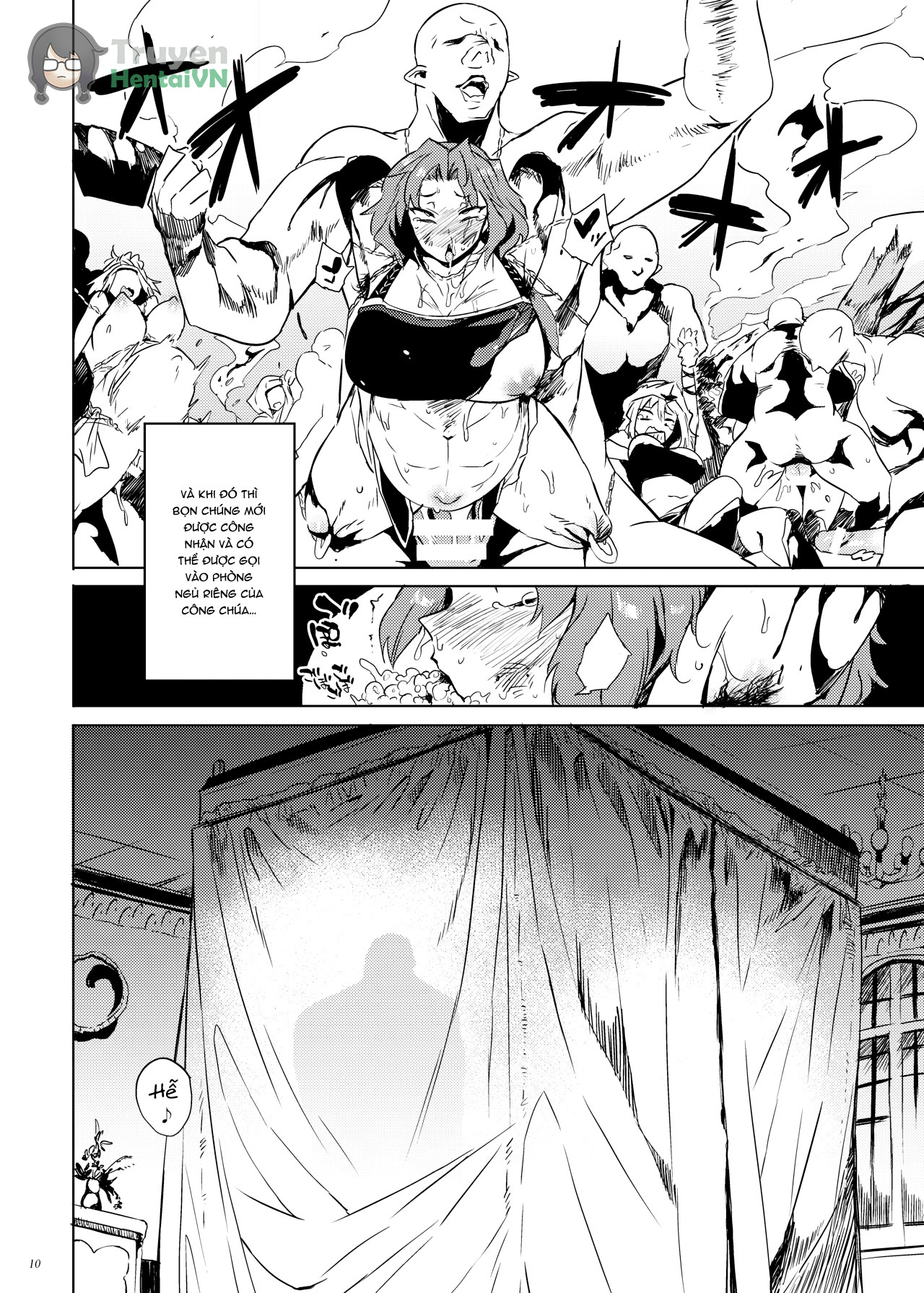 Đọc truyện hentai Orc no Ohime-sama wa Ranshi ga Tsuyosugiru - Oneshot