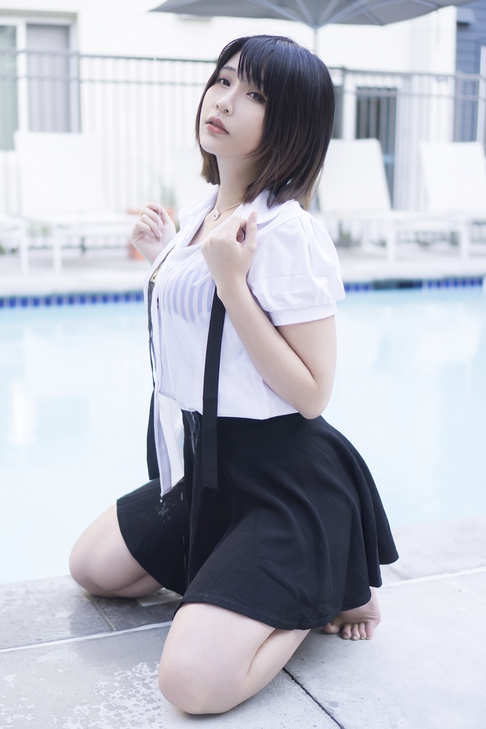 Đọc truyện hentai Tuyển tập Albums siêu phẩm Cosplay - Chap 291 - Hana Bunny – Wet Shirt Casual