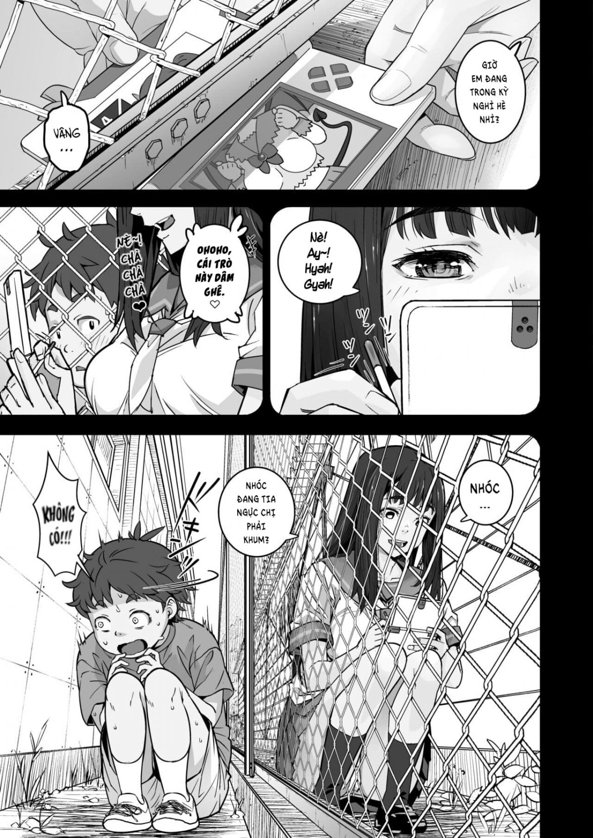 Đọc truyện hentai Ký ức ngày hè qua hàng rào lưới thép - 1 Bắn