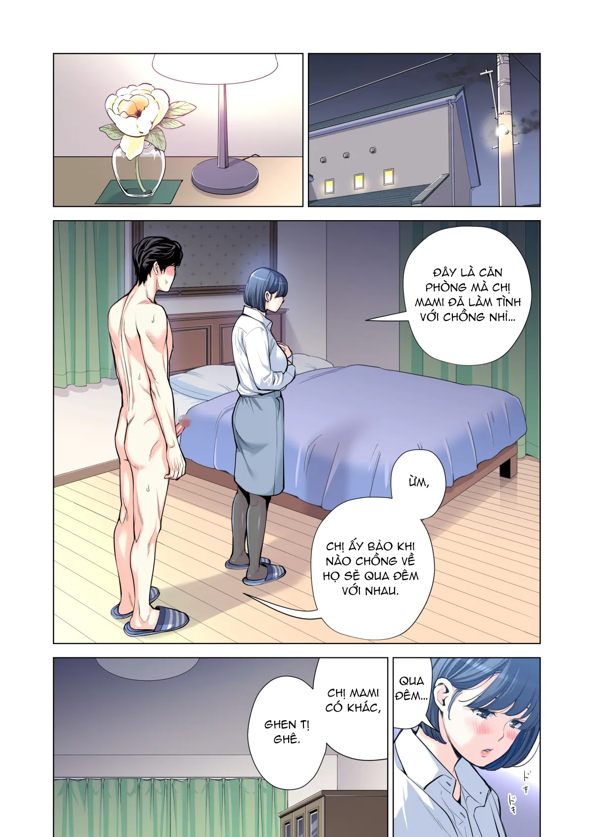 Đọc truyện hentai Bà chị có chồng ở tổ dân phố rất gợi tình 3: Bữa ăn của người có chồng - Oneshot