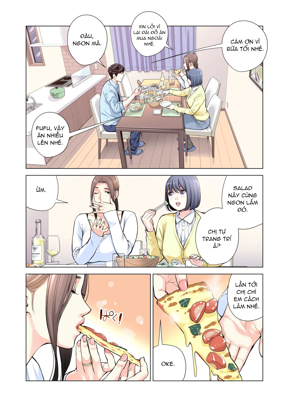 Đọc truyện hentai Bà chị có chồng ở tổ dân phố rất gợi tình 3: Bữa ăn của người có chồng - Oneshot
