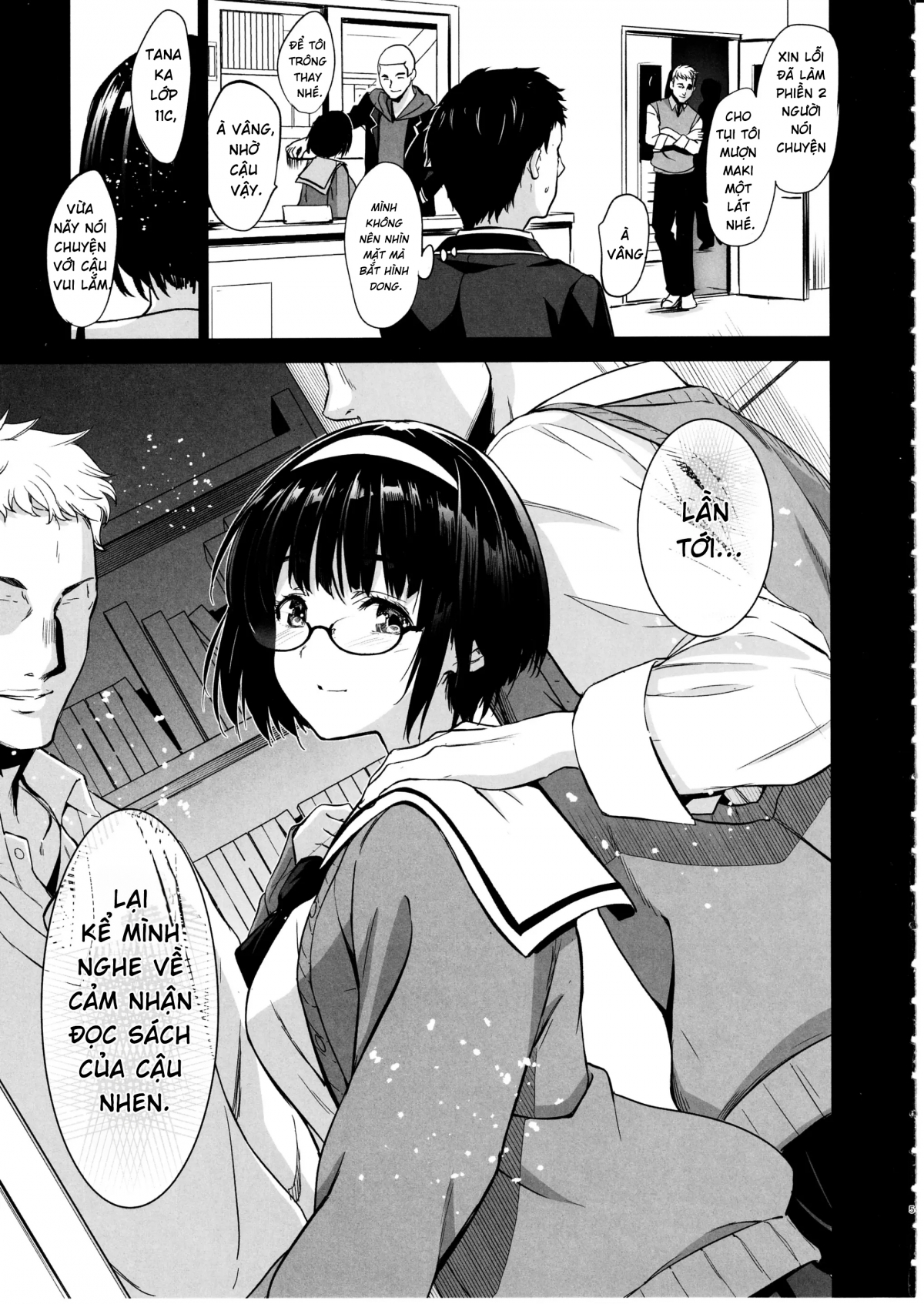 Đọc truyện hentai Makima-san wa Toshoshitsu no Yousei - Oneshot