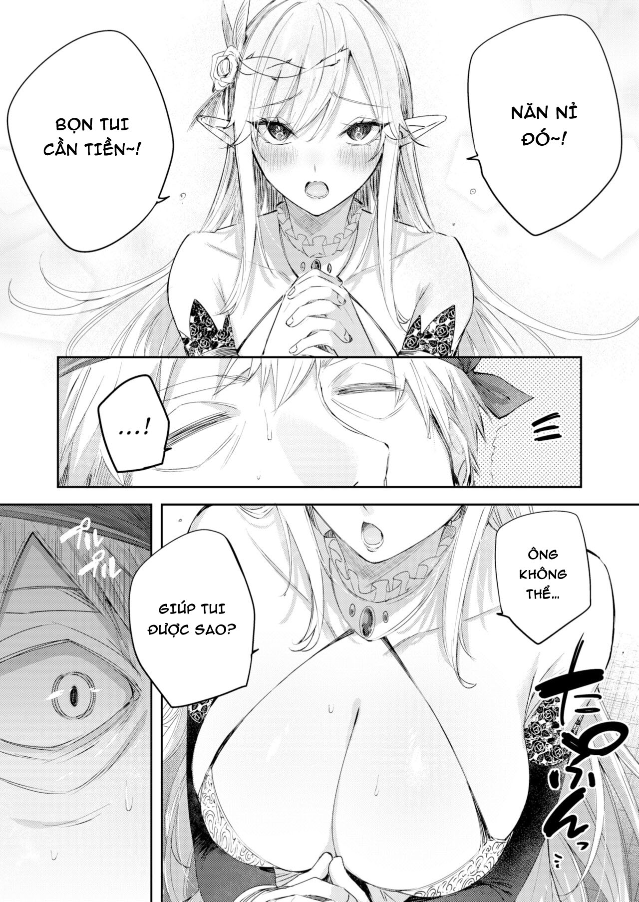 Đọc truyện hentai Anh chàng thợ săn và cô yêu tinh may mắn - Chap 4