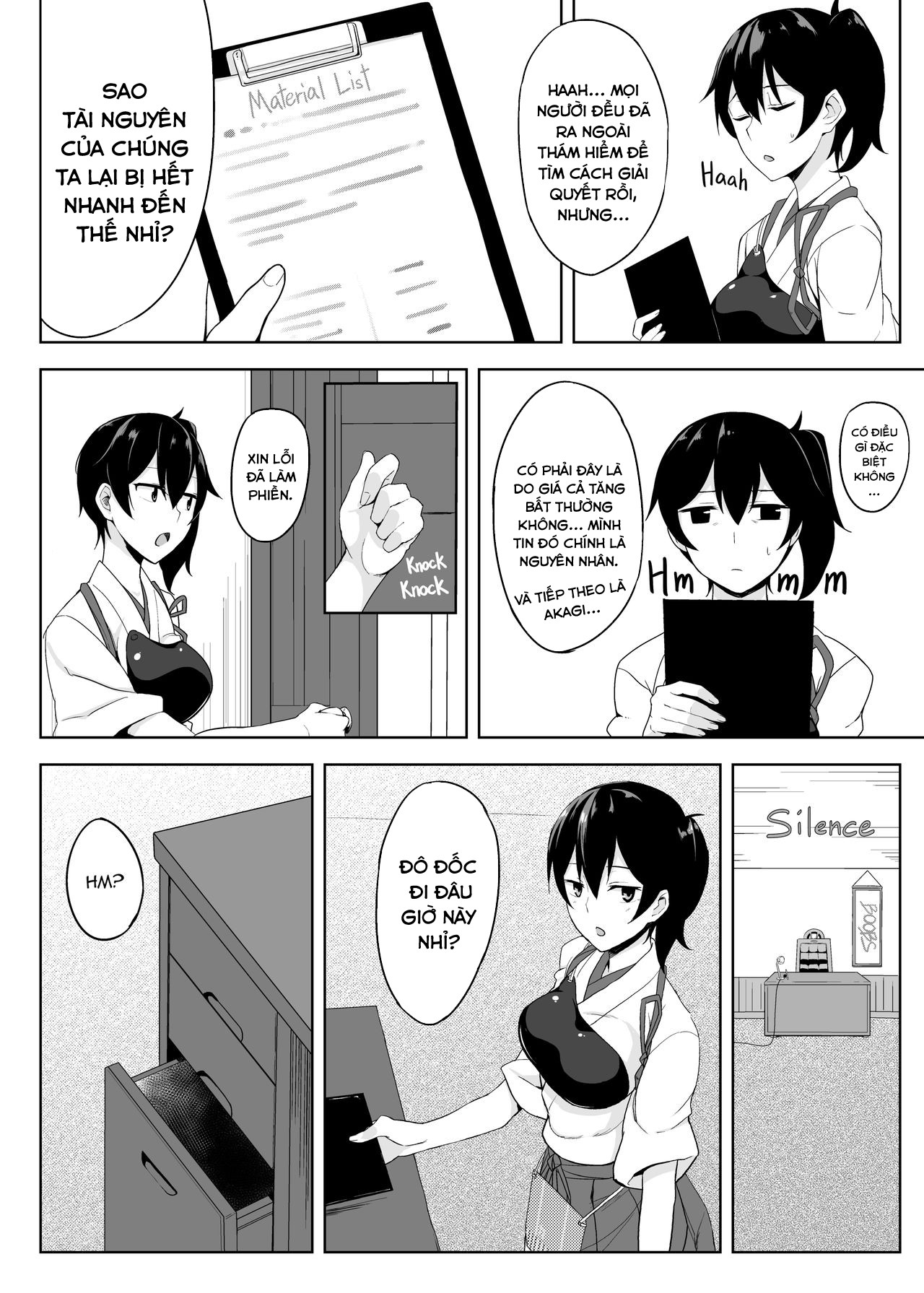 Đọc truyện hentai Worries of the Secretary Ship Kaga - Oneshot