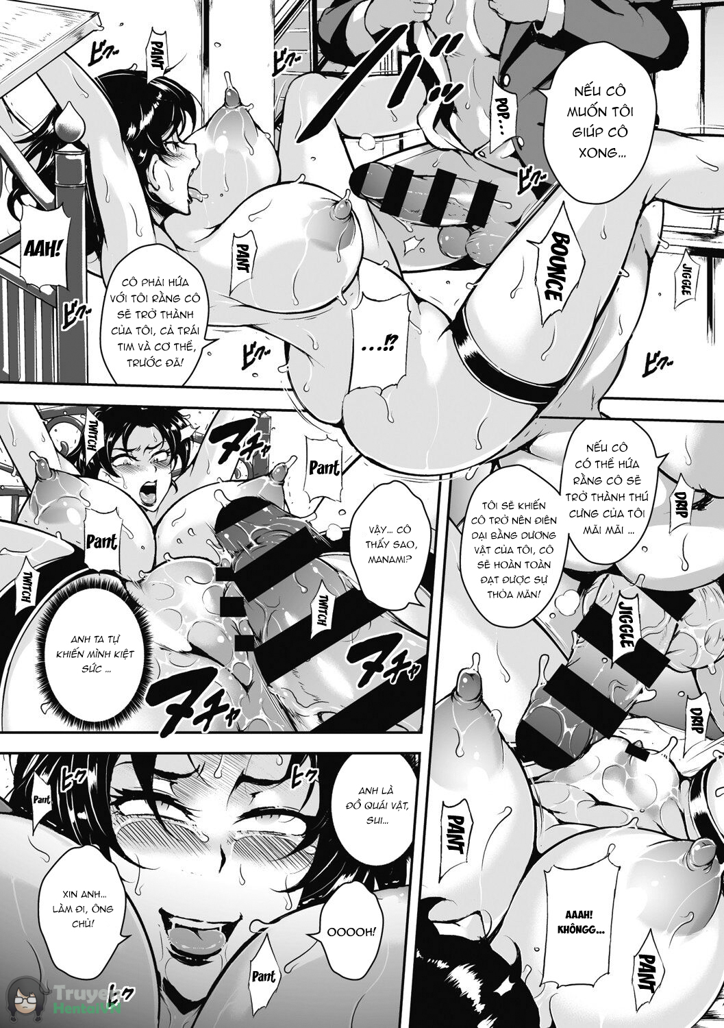 Đọc truyện hentai Akaneiro ni Modaeru Hitozuma - Wife Writhing in Madder - Oneshot