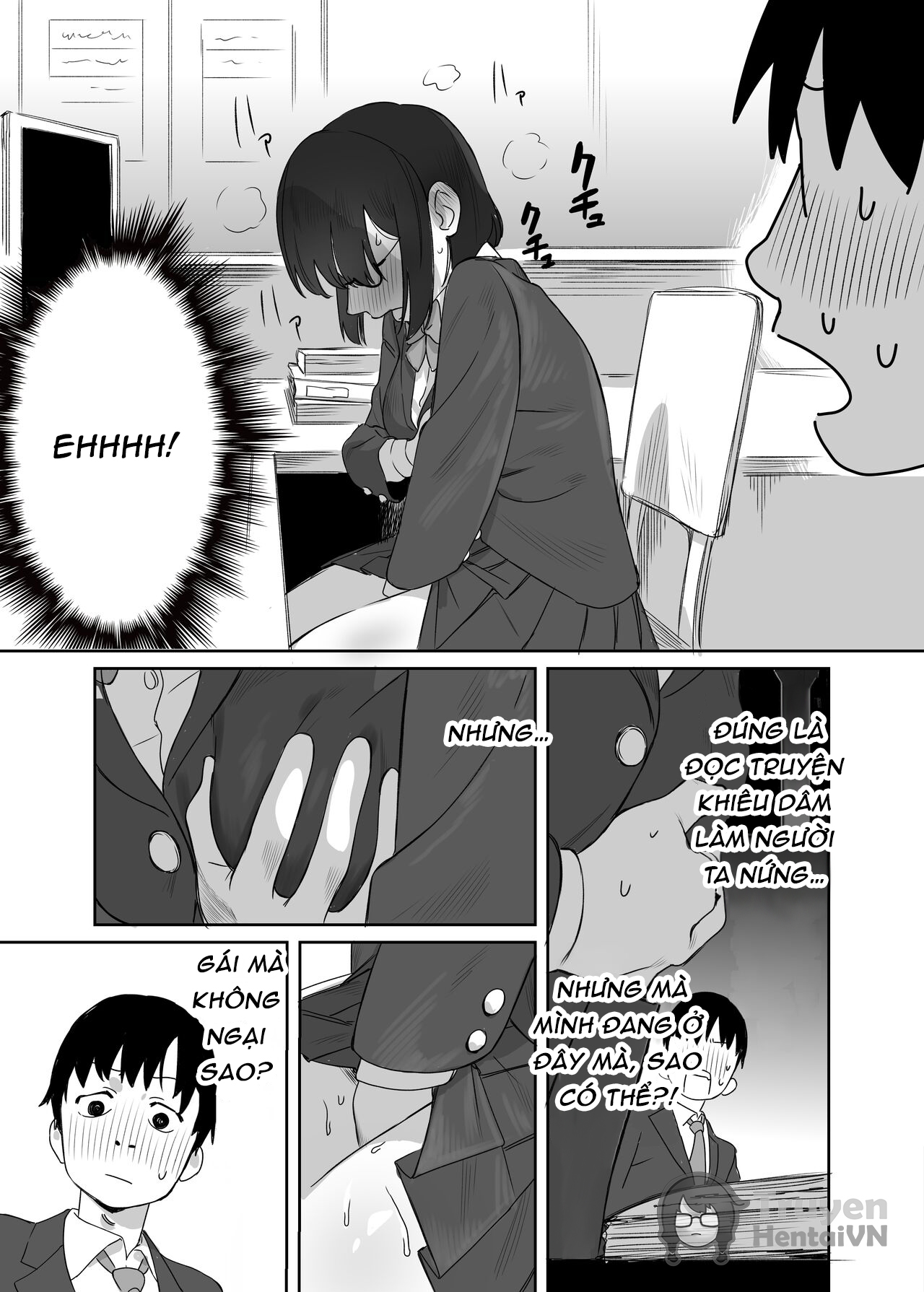 Đọc truyện hentai Yomenai Kimi to | With You, Who Is Hard To Read - Oneshot