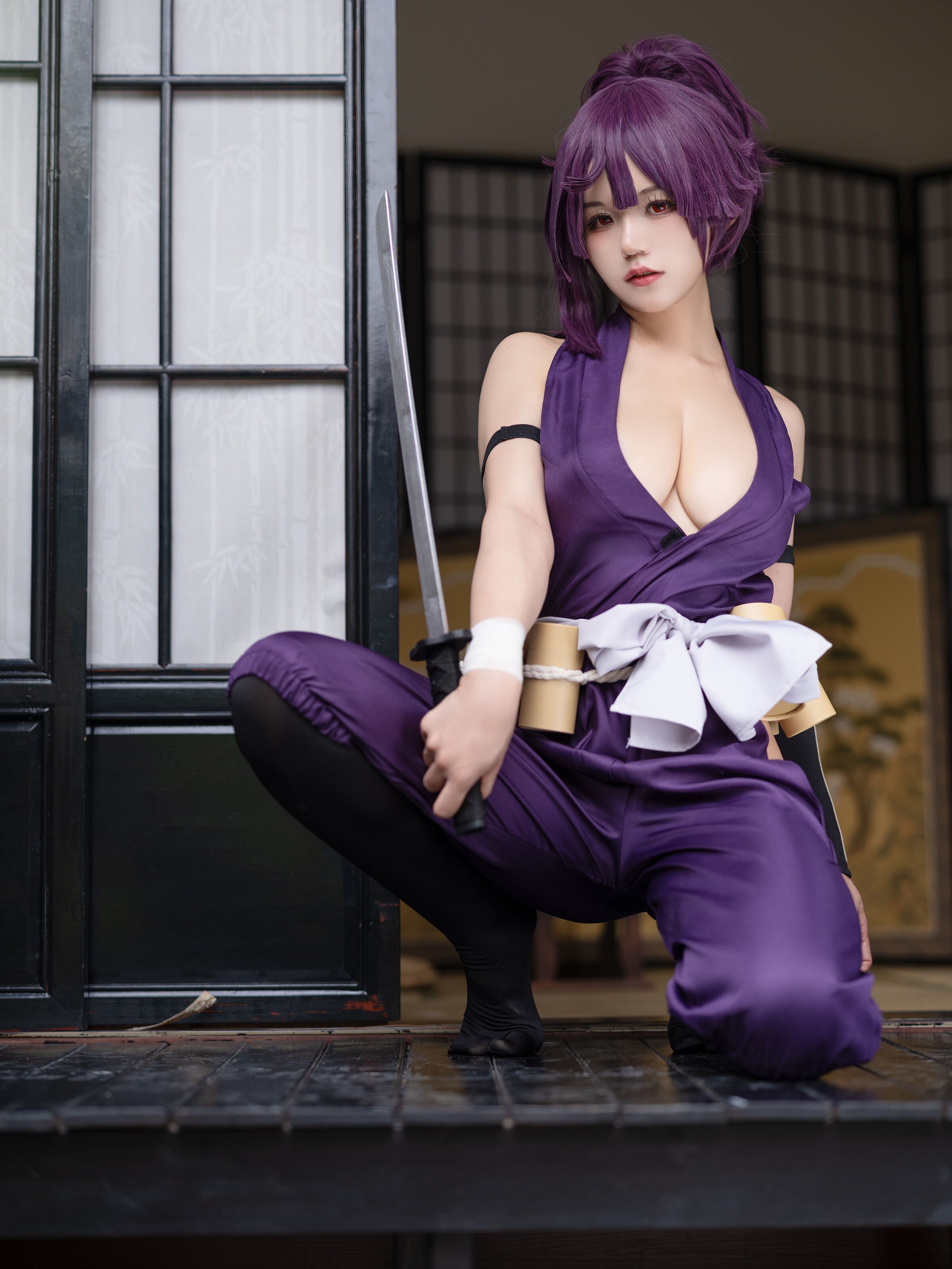 Đọc truyện hentai Tuyển tập Albums siêu phẩm Cosplay - Chap 233 - Ogura Chiyo w - Yuzuriha hell raku gang