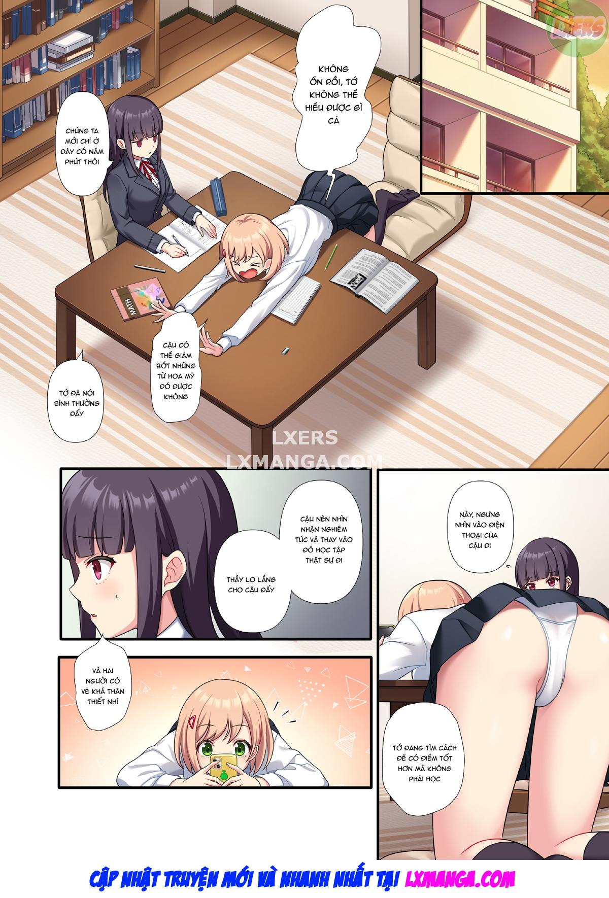 Đọc truyện hentai Bài kiểm tra điểm cao của cô bạn lười học - Oneshot