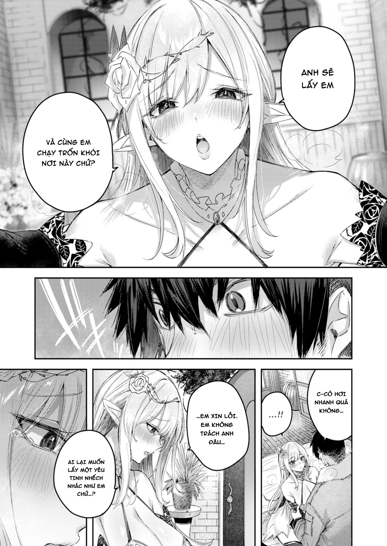 Đọc truyện hentai Anh chàng thợ săn và cô yêu tinh may mắn - Chap 2