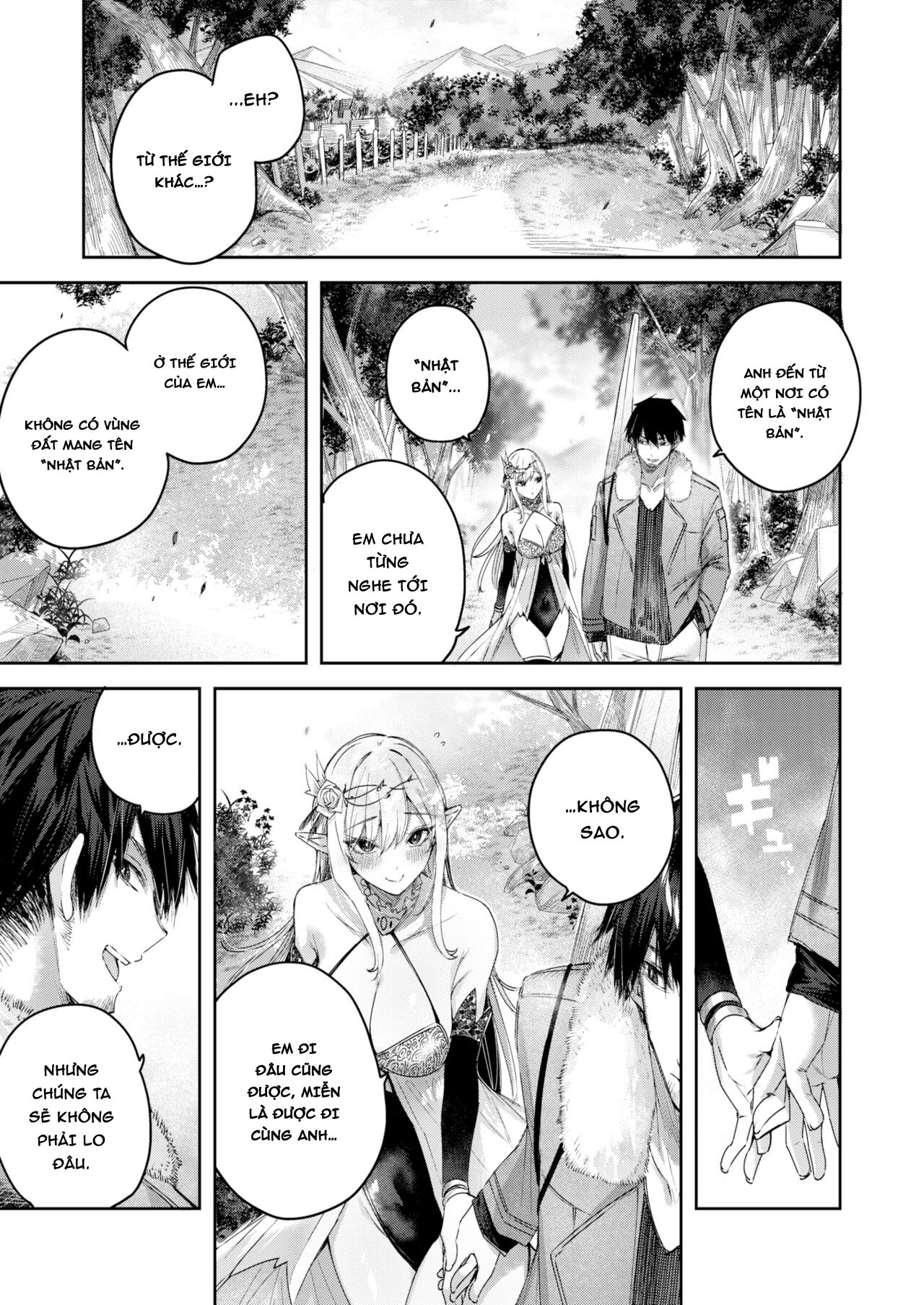 Đọc truyện hentai Anh chàng thợ săn và cô yêu tinh may mắn - Chap 2