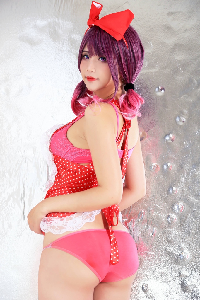 Đọc truyện hentai Tuyển tập Albums siêu phẩm Cosplay - Chap 358 - Hana Bunny – Red Heart Apron