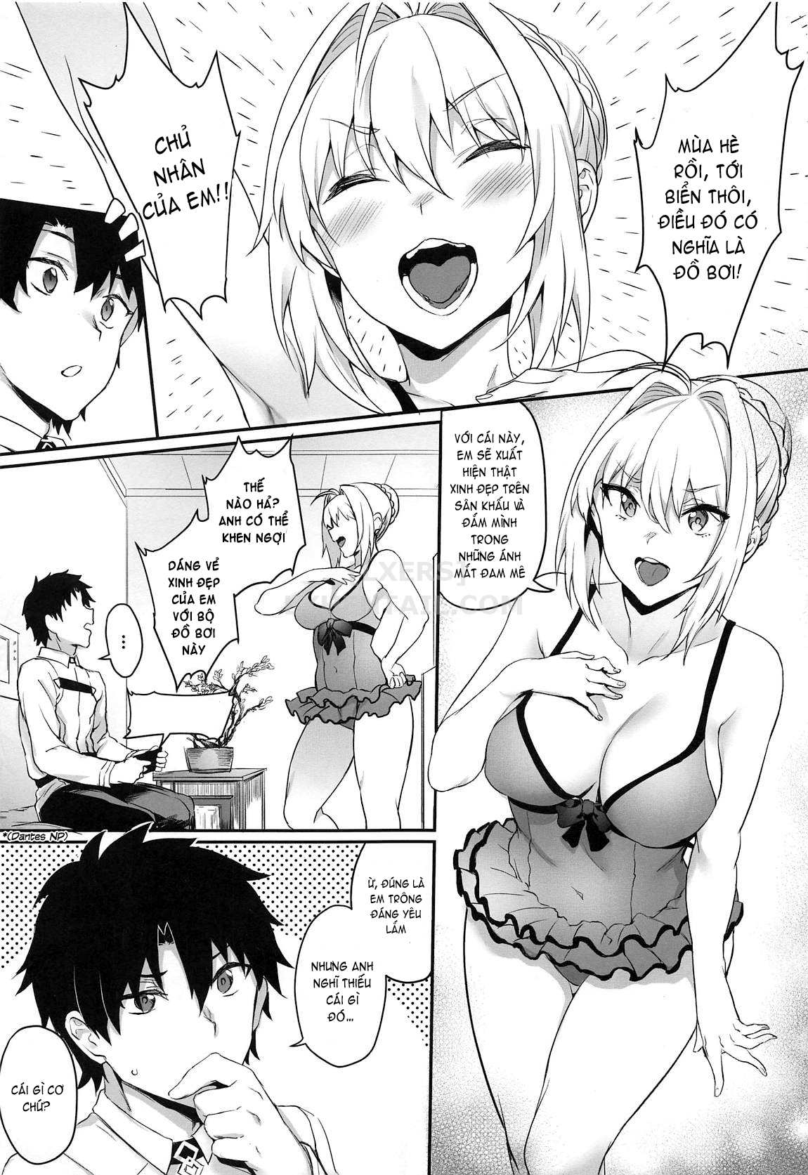 Đọc truyện hentai Koutei No Atarashii Mizugi - Oneshot