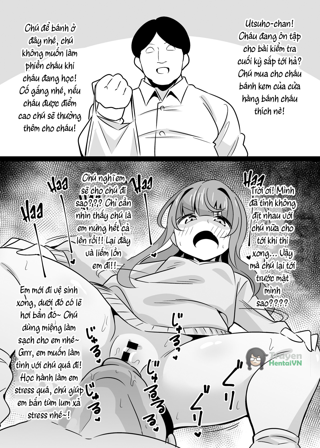 Đọc truyện hentai Oji Saimin Donkan na Ojisan wa Mori no Tsuita Mei-kko Senyou Niku Dirudo - Oneshot
