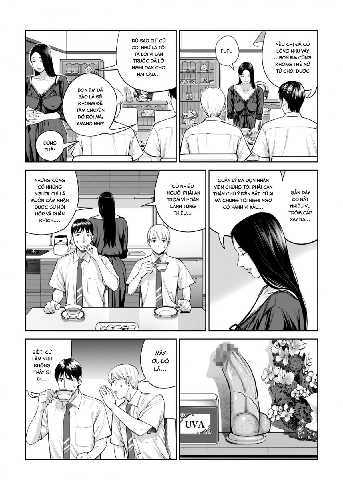 Đọc truyện hentai Kurokami Onna no Fudeoroshi ~Himitsu no Heya de Nakadashi Sasete Ageru wa~ - Oneshot