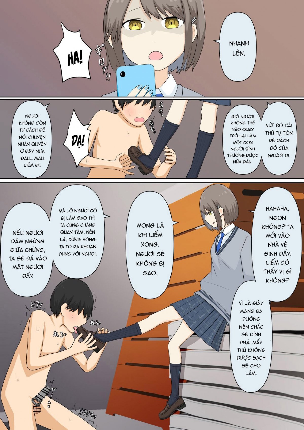 Đọc truyện hentai Bị bạn gái bắt nạt - Oneshot