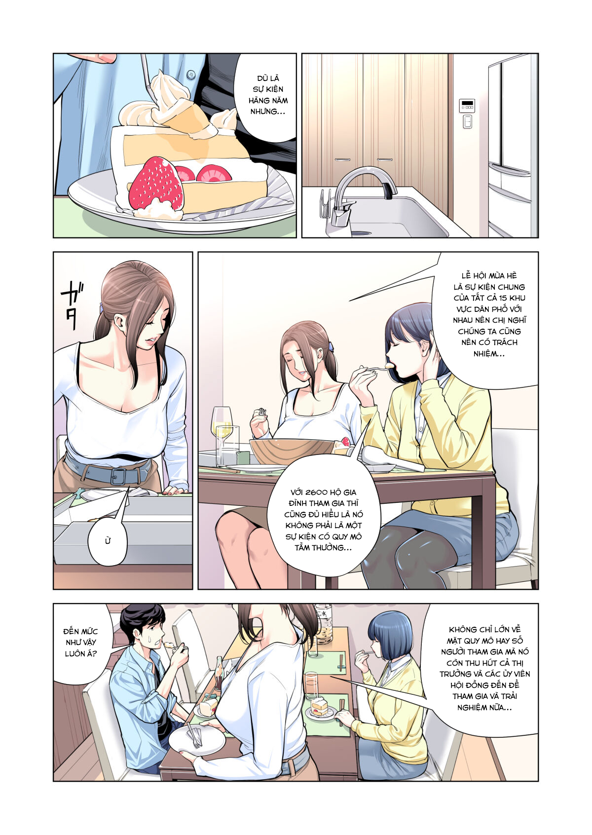 Đọc truyện hentai Jichikai no Hitozuma wa Totemo H deshita Chap 3