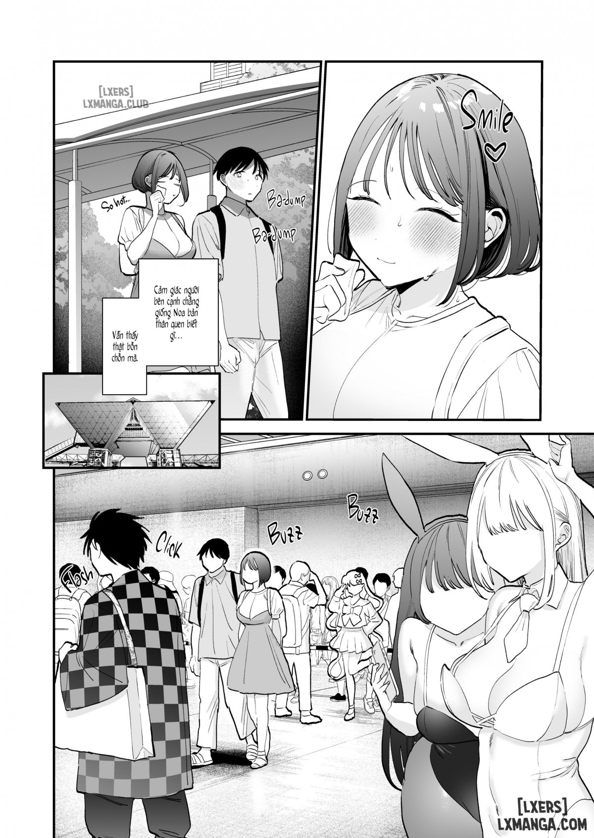 Đọc truyện hentai Kyonyuu Otaku Joshi to NeCafe de Off-Pako - Oneshot