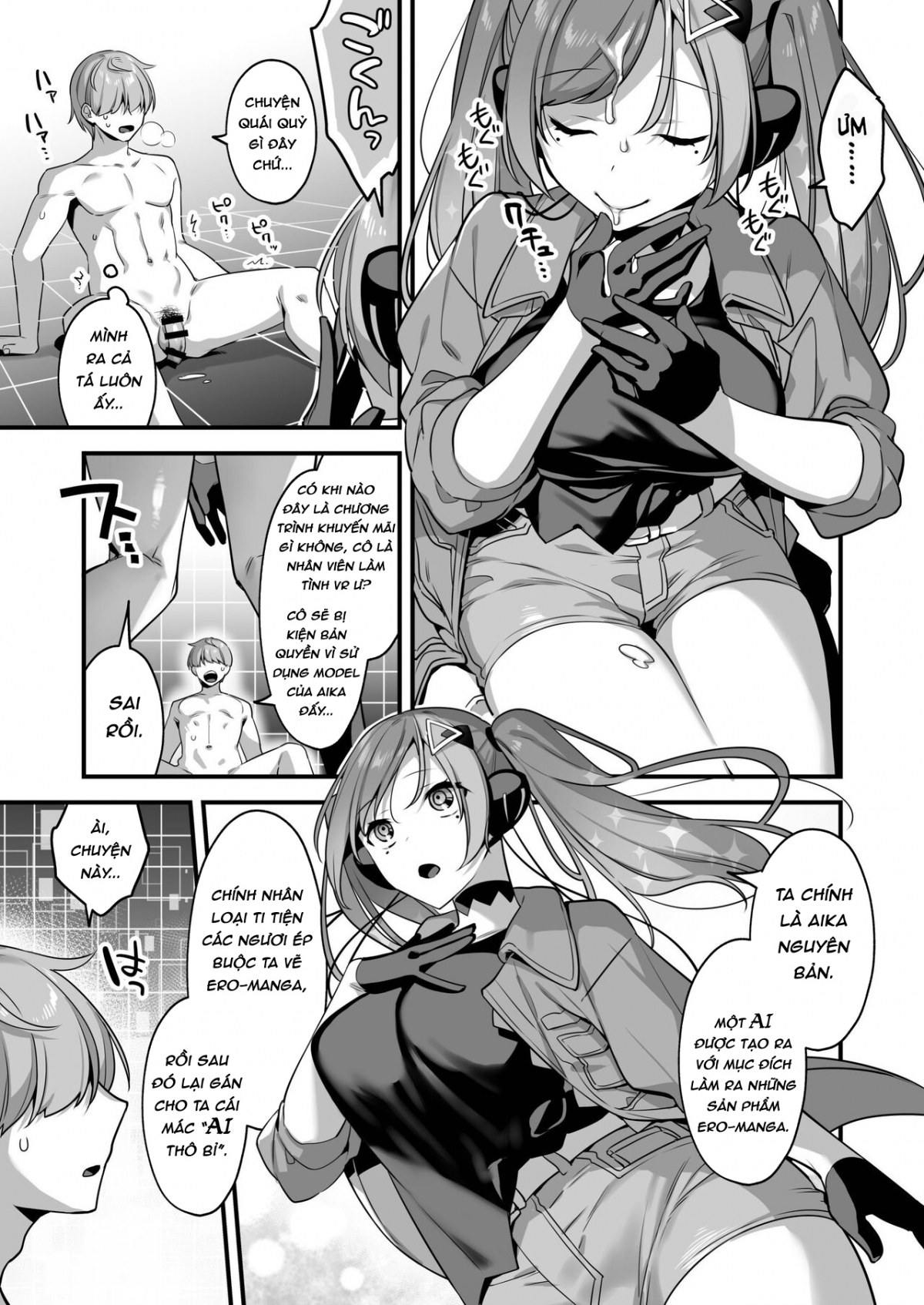 Đọc truyện hentai Ero Manga AI no Gyakushuu ~Jinrui Wakarase Gyaku Rape~ - Oneshot