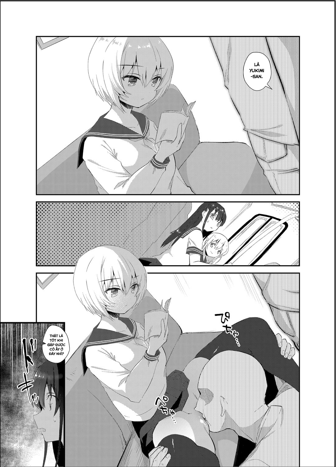 Đọc truyện hentai Chikan no Sonzai Shinai Subarashii Sekai - Oneshot