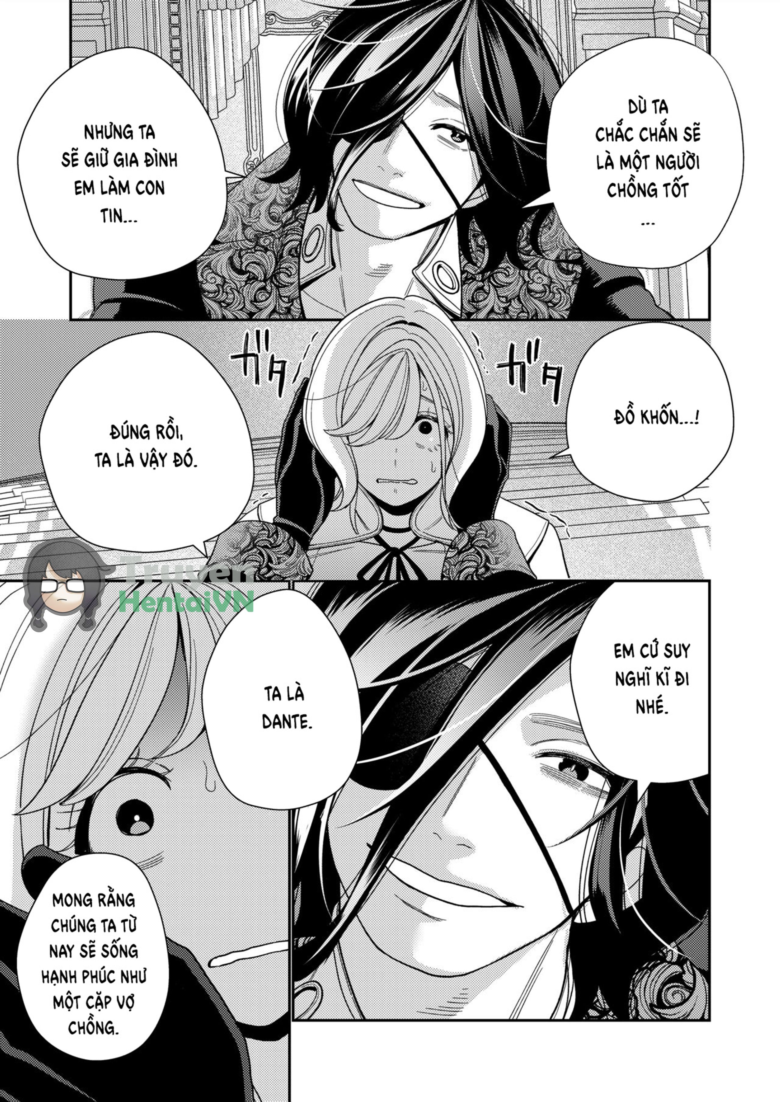 Đọc truyện hentai Seijo wa Tekikoku no Ou ni Otosareru - Oneshot