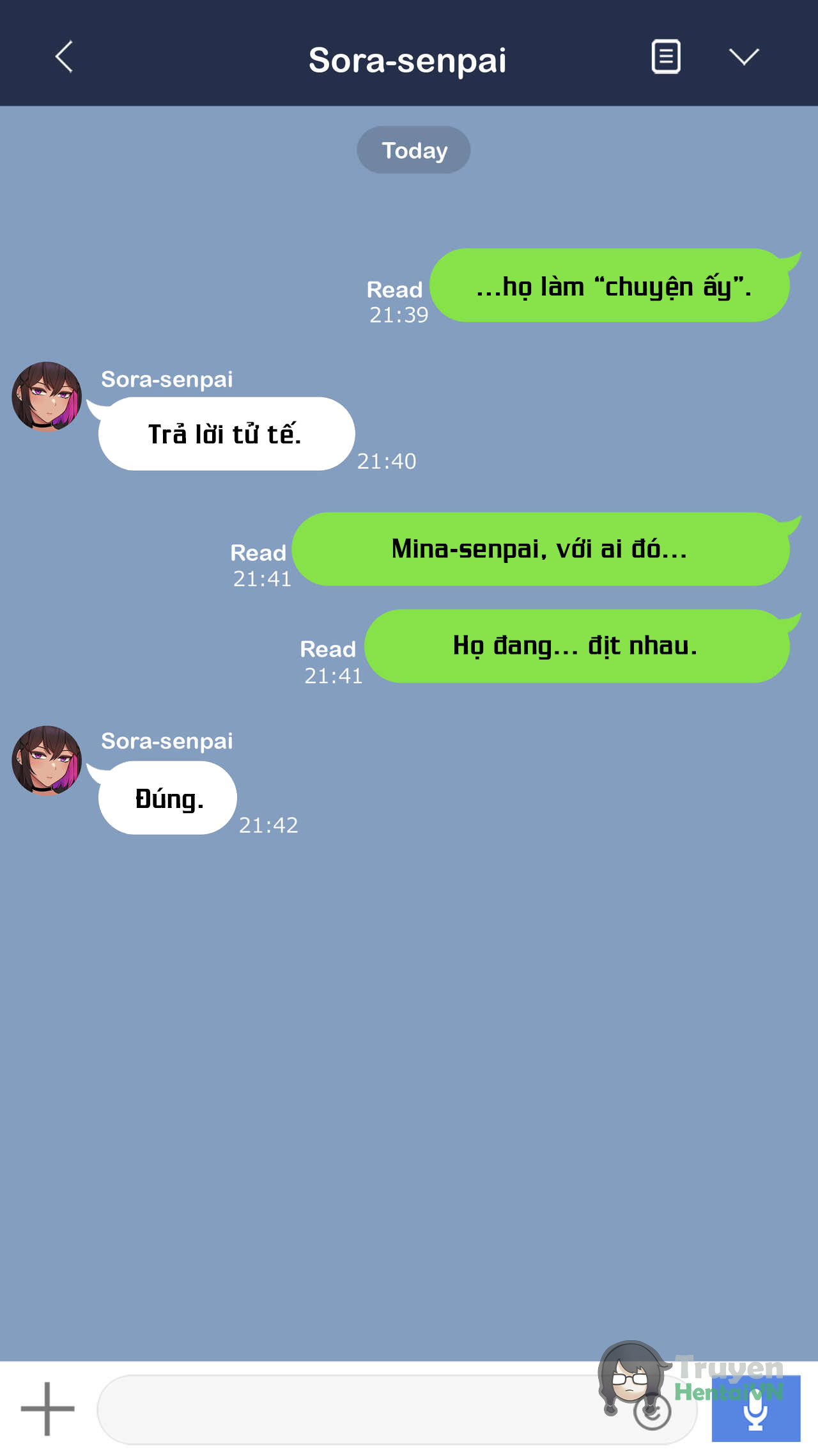 Đọc truyện hentai Mina Senpai - Oneshot