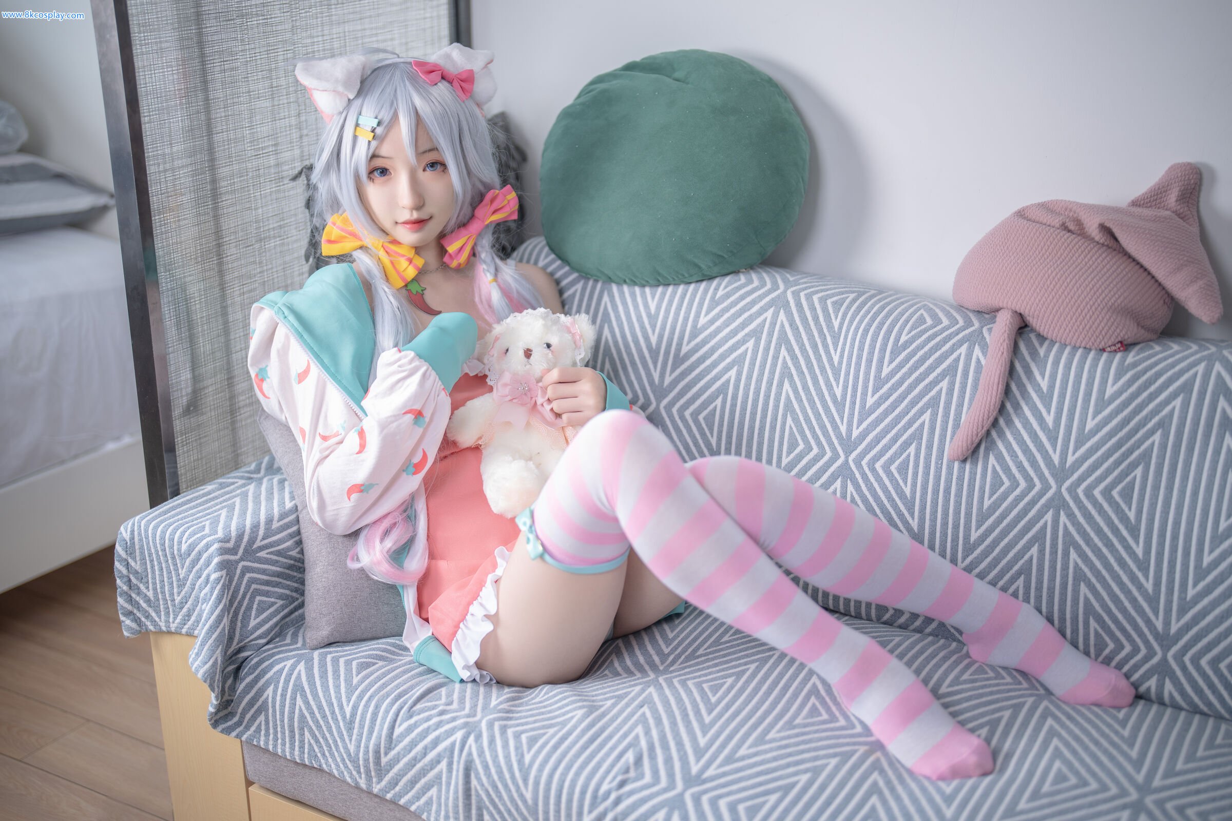 Đọc truyện hentai Tuyển tập Albums siêu phẩm Cosplay - Chap 550 - [SA_Sodium Alginate] Kagura Nana Lazy Monday
