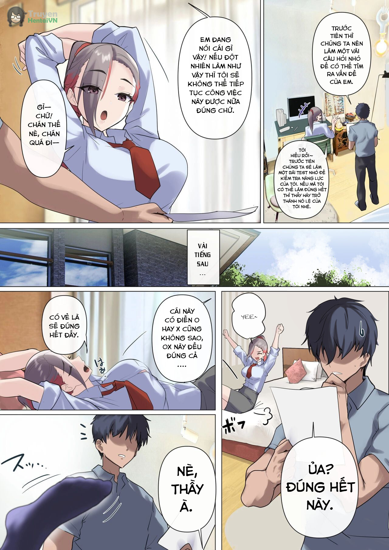 Đọc truyện hentai Nữ doanh nhân dâm đãng và cô giáo trinh nữ - oneshot