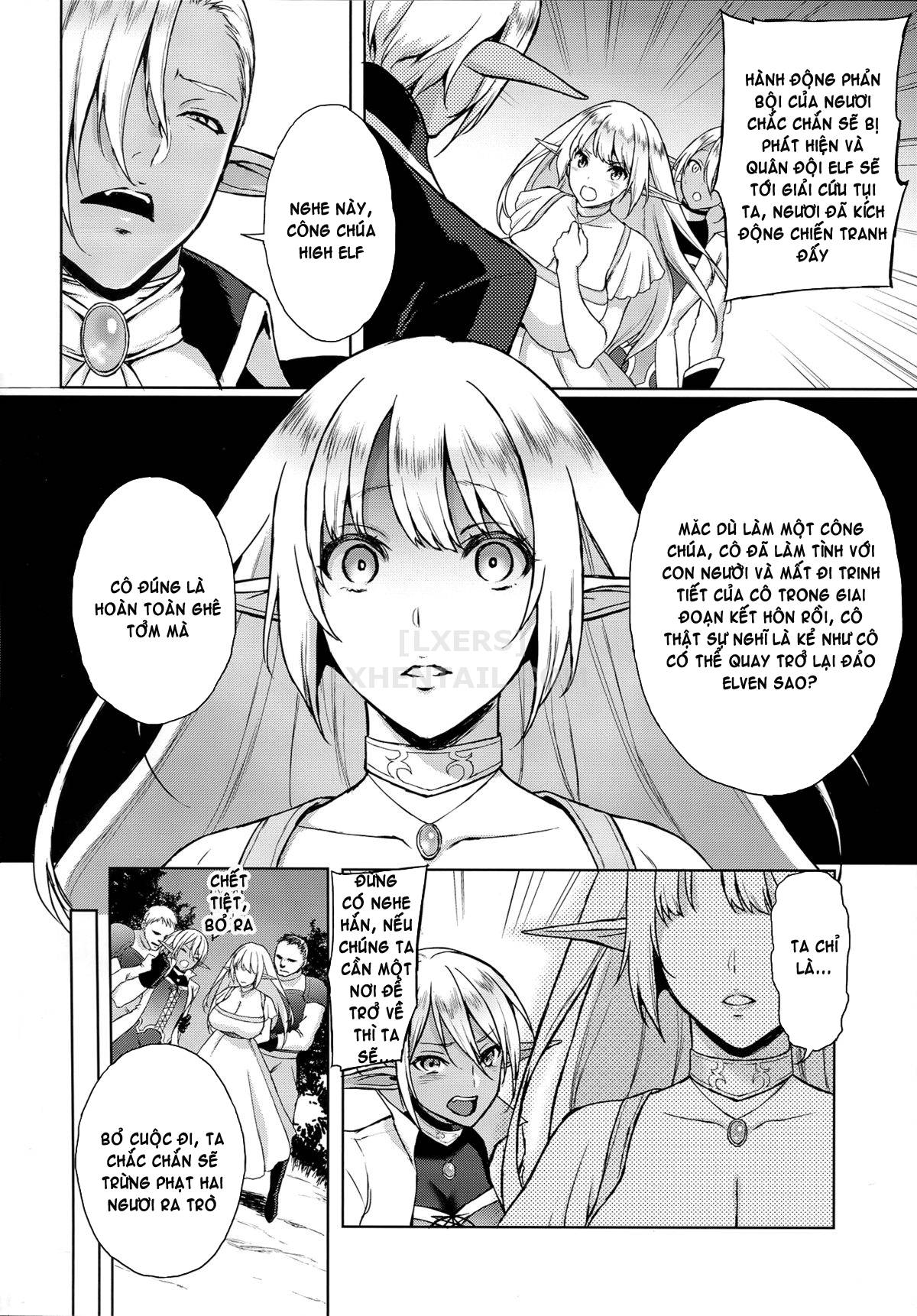 Đọc truyện hentai Elf No Hime Wa Kairaku Ni Naku - Oneshot