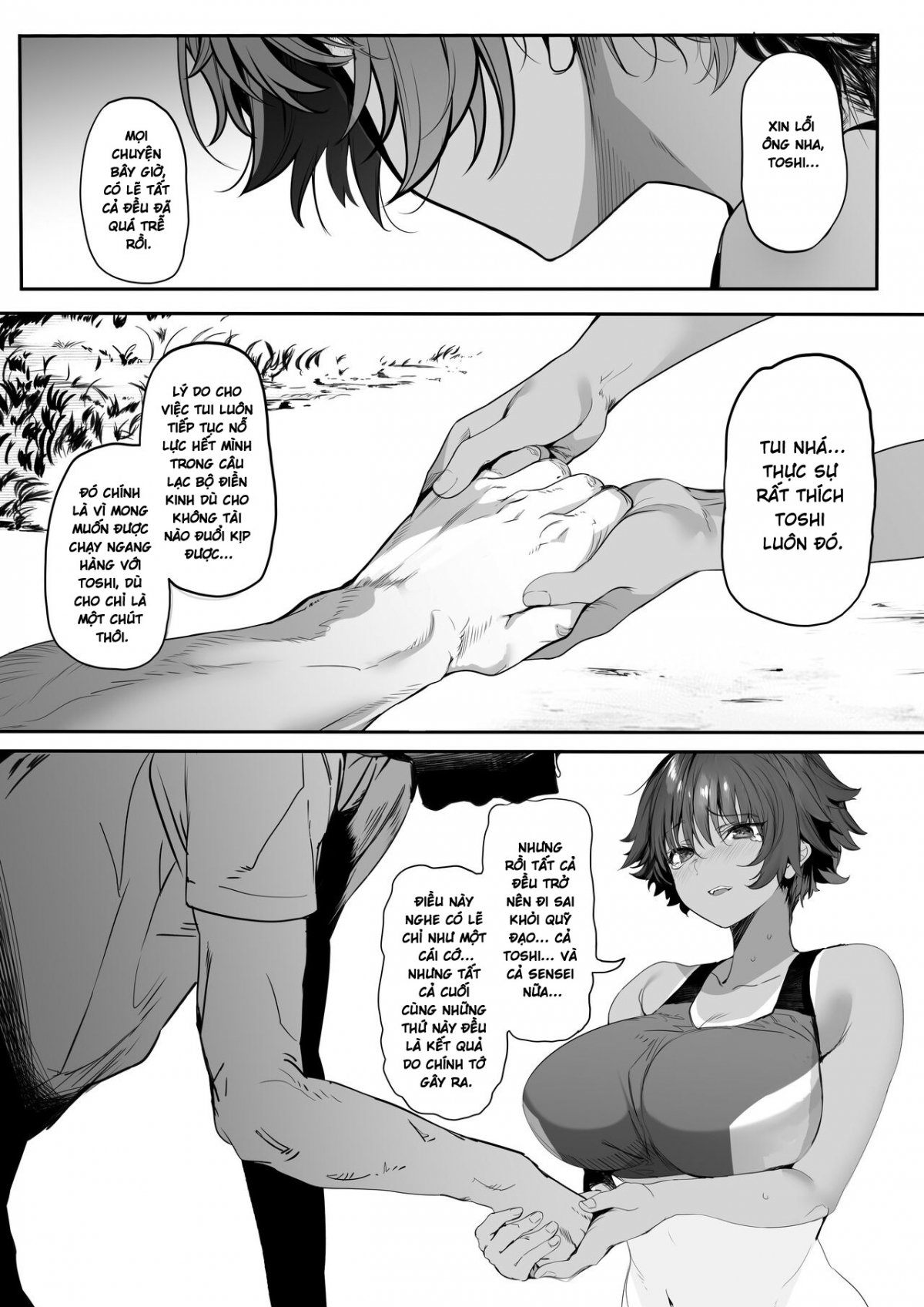 Đọc truyện hentai Rikujoubu no Bokukko Doukyuusei ga Chuunen Komon ni Mesu ni Sareru Ichibu Shijuu - Oneshot cực ngắn