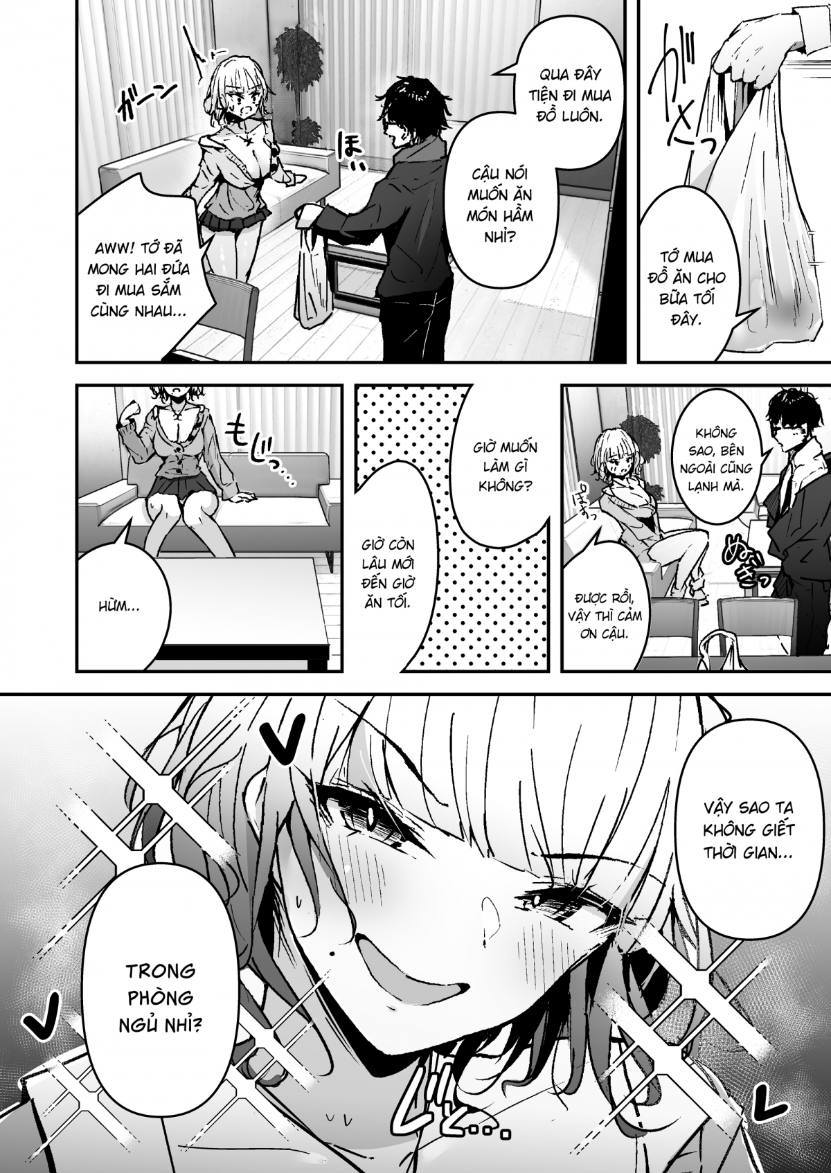 Đọc truyện hentai Cô nàng Gyaru tóc vàng ngực khủng coi tôi như một tên trai bao - Oneshotshotshotshotshot