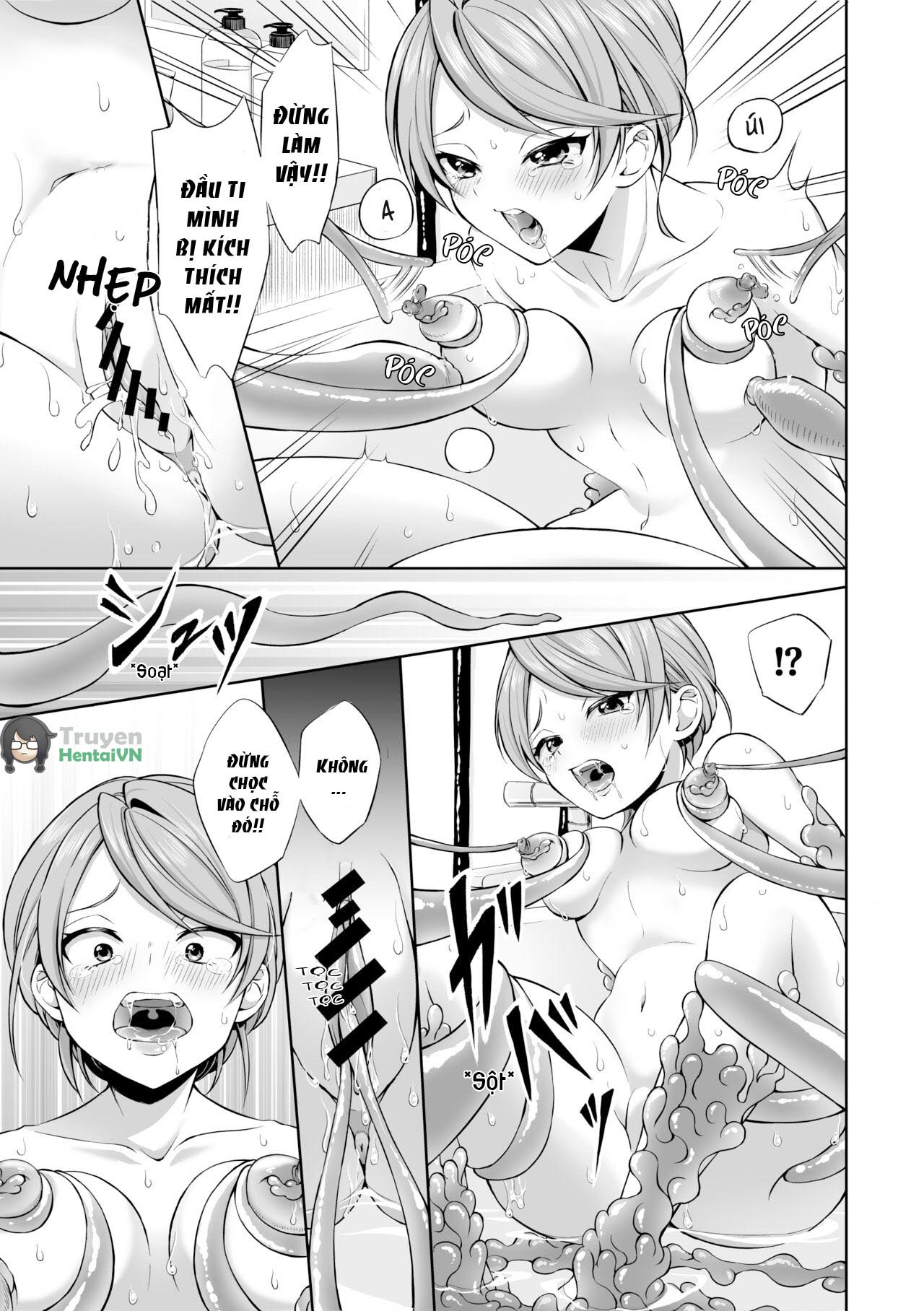 Đọc truyện hentai Ryoujoku Shokushu no Bathroom ~Ayashige na Otonari-san ni Moratta no wa Shokushu deshita~ - Oneshot