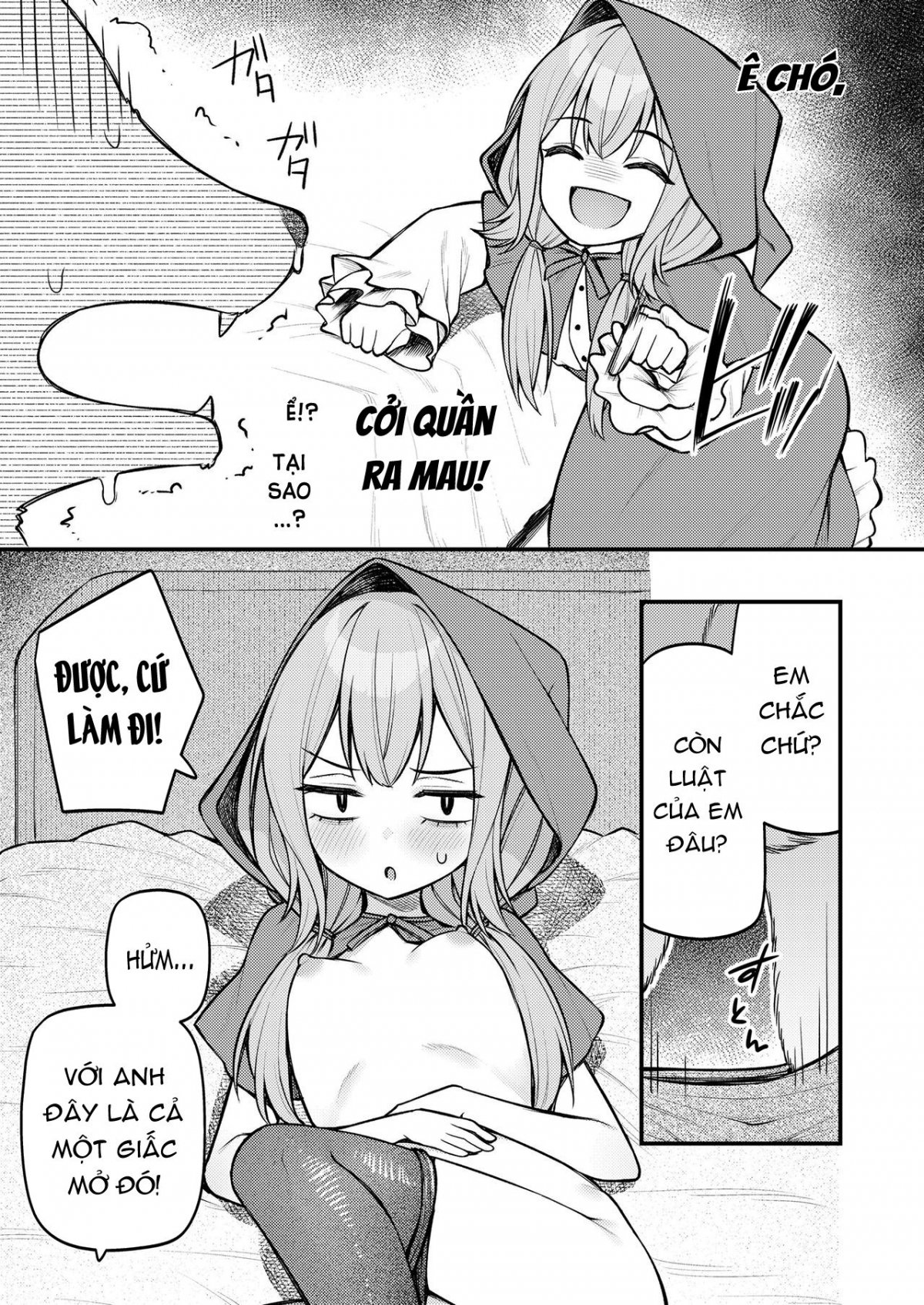 Đọc truyện hentai Cô bé quàng khăn đỏ và con sói bất tử - Bắt đầu