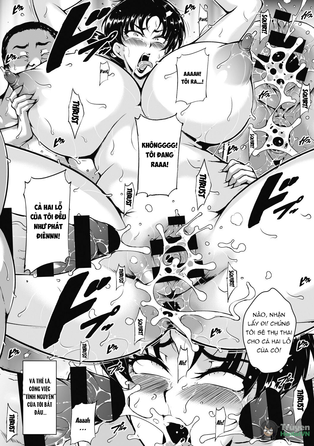 Đọc truyện hentai Akaneiro ni Modaeru Hitozuma - Wife Writhing in Madder - Oneshot