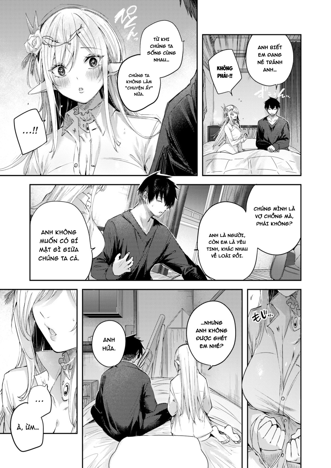 Đọc truyện hentai Anh chàng thợ săn và cô yêu tinh may mắn - Chap 3