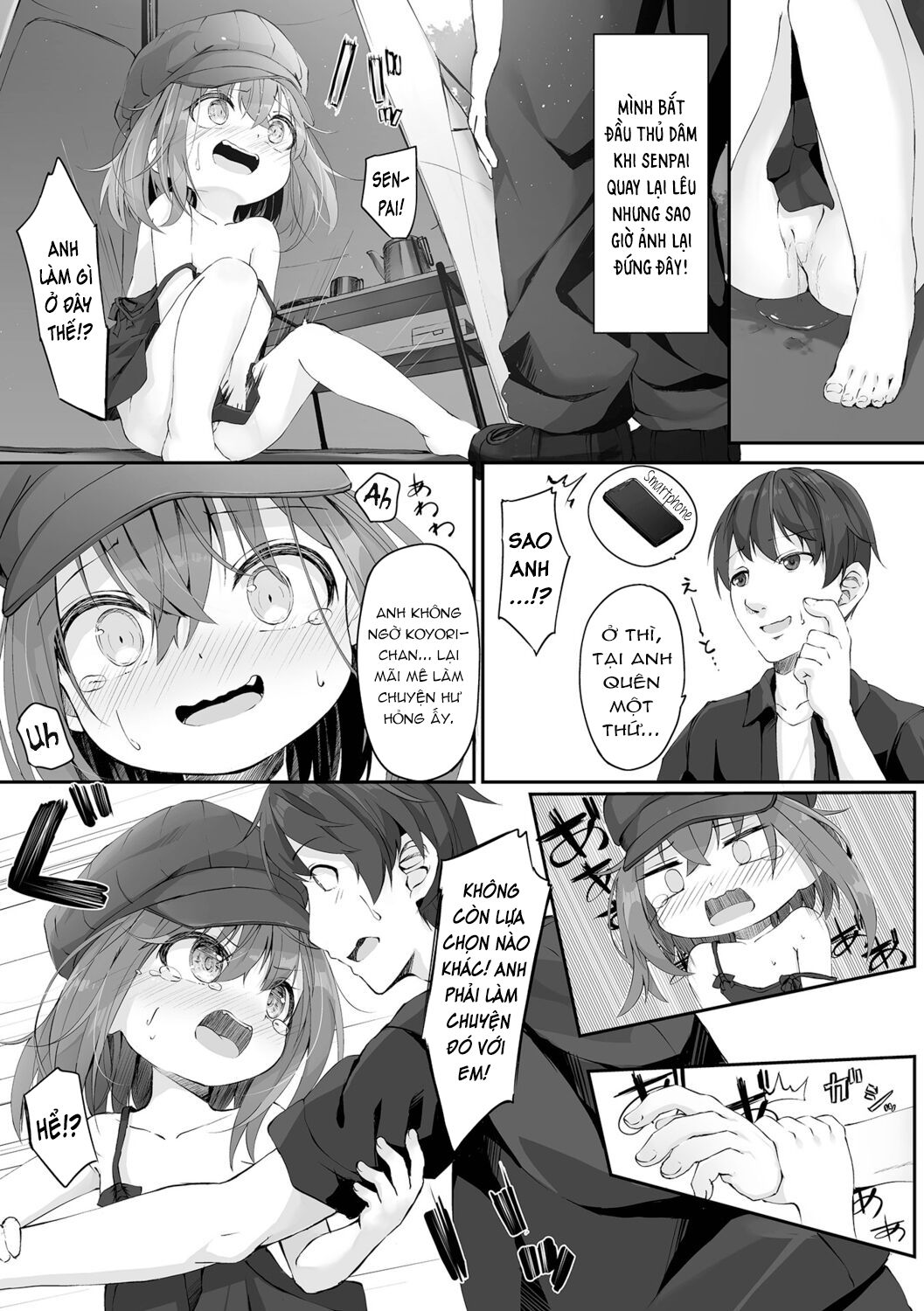 Đọc truyện hentai Dành thời gian làm chuyện hư hỏng với đàn em trong lúc cắm trại. - Oneshot