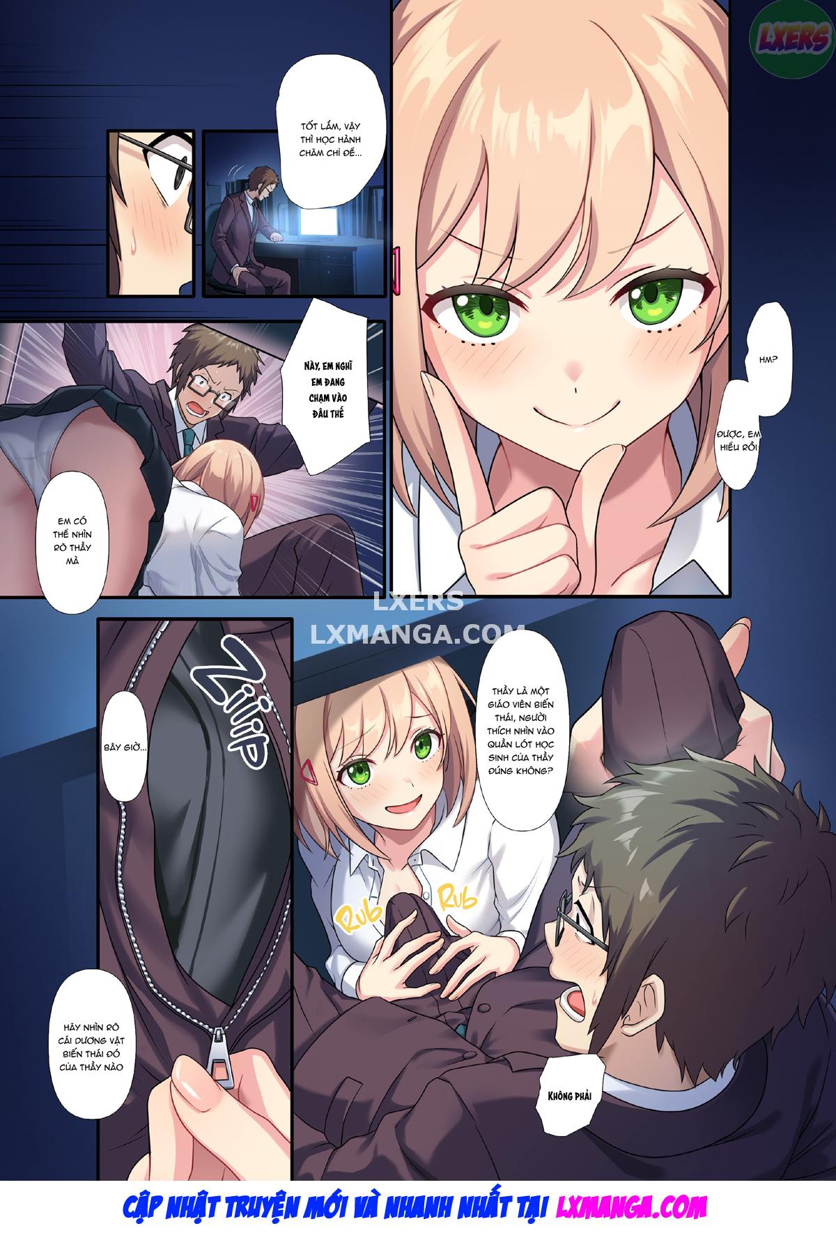 Đọc truyện hentai Bài kiểm tra điểm cao của cô bạn lười học - Oneshot