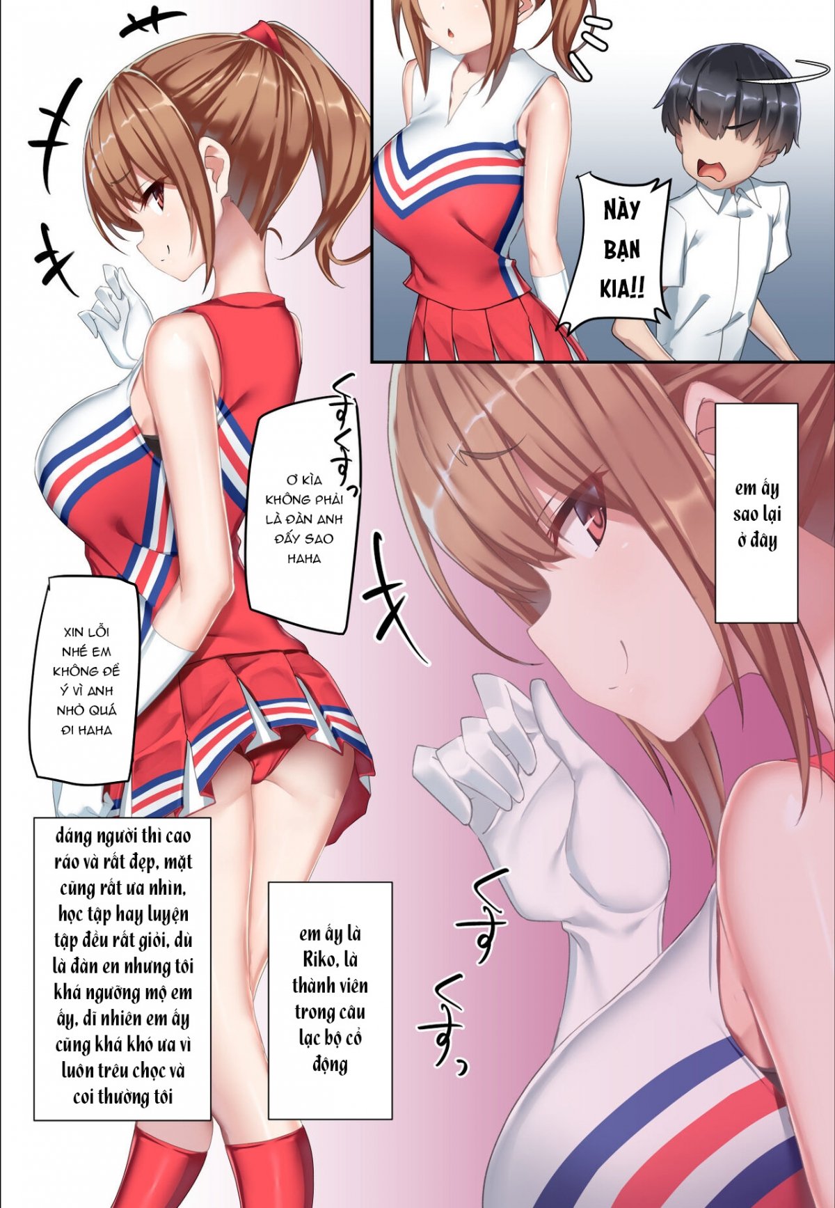 Đọc truyện hentai Kouhai Do-S Cheerleader ni Do-M Choukyou Sareta Otoko no Hanashi. - Chap 1