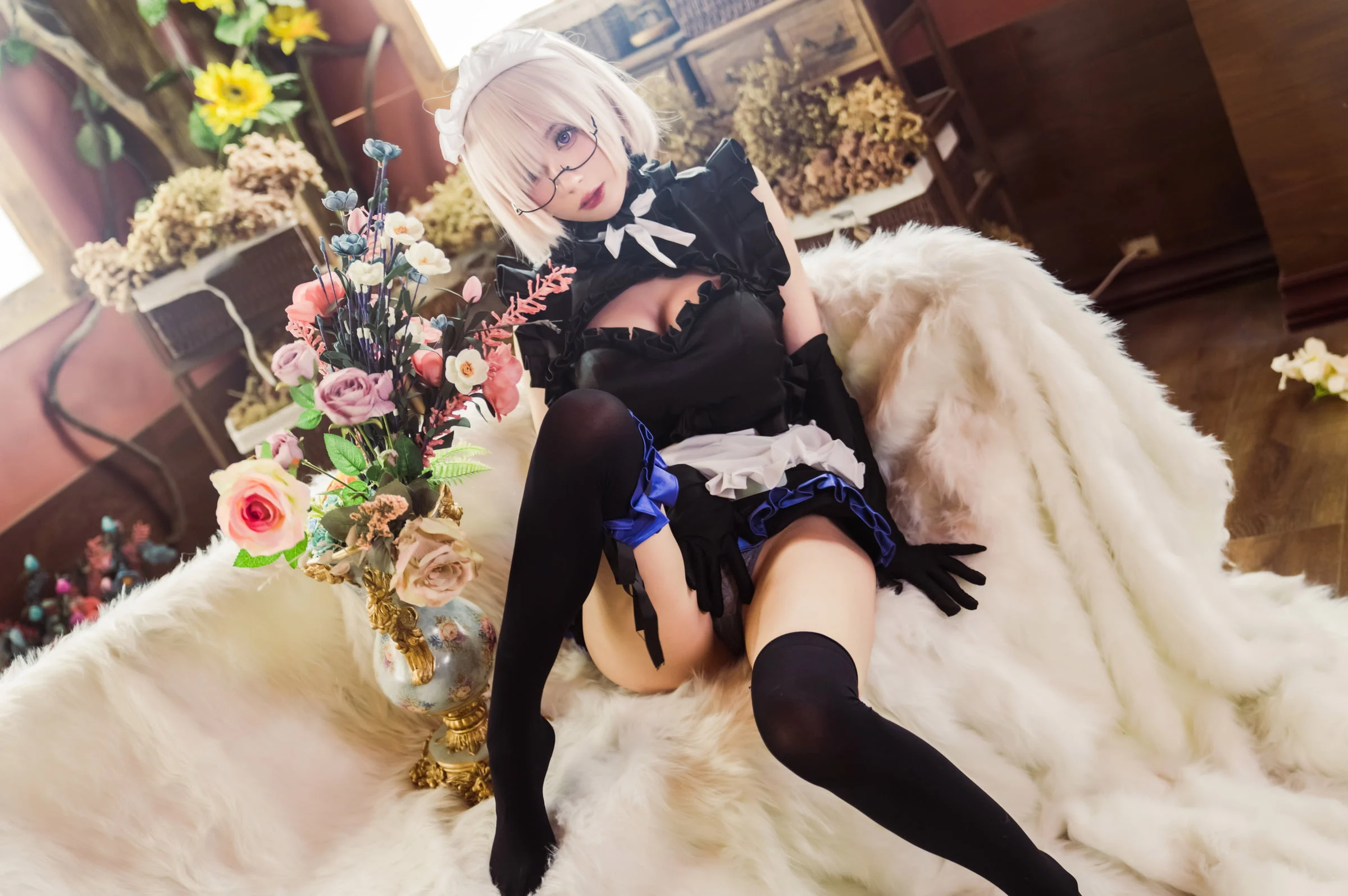 Đọc truyện hentai Tuyển tập Albums siêu phẩm Cosplay - Chap 737 - [Saionji Nanka] Mashu Maid Outfit