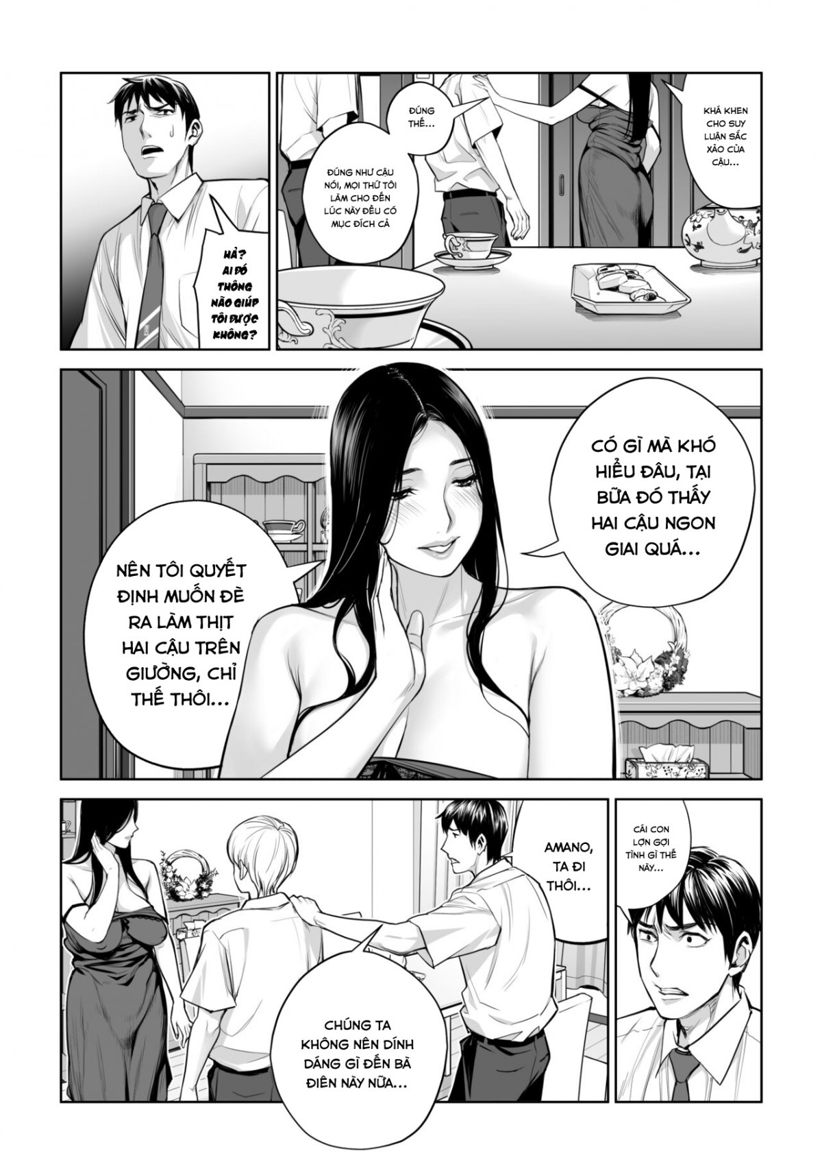 Đọc truyện hentai Kurokami Onna no Fudeoroshi ~Himitsu no Heya de Nakadashi Sasete Ageru wa~ - Oneshot