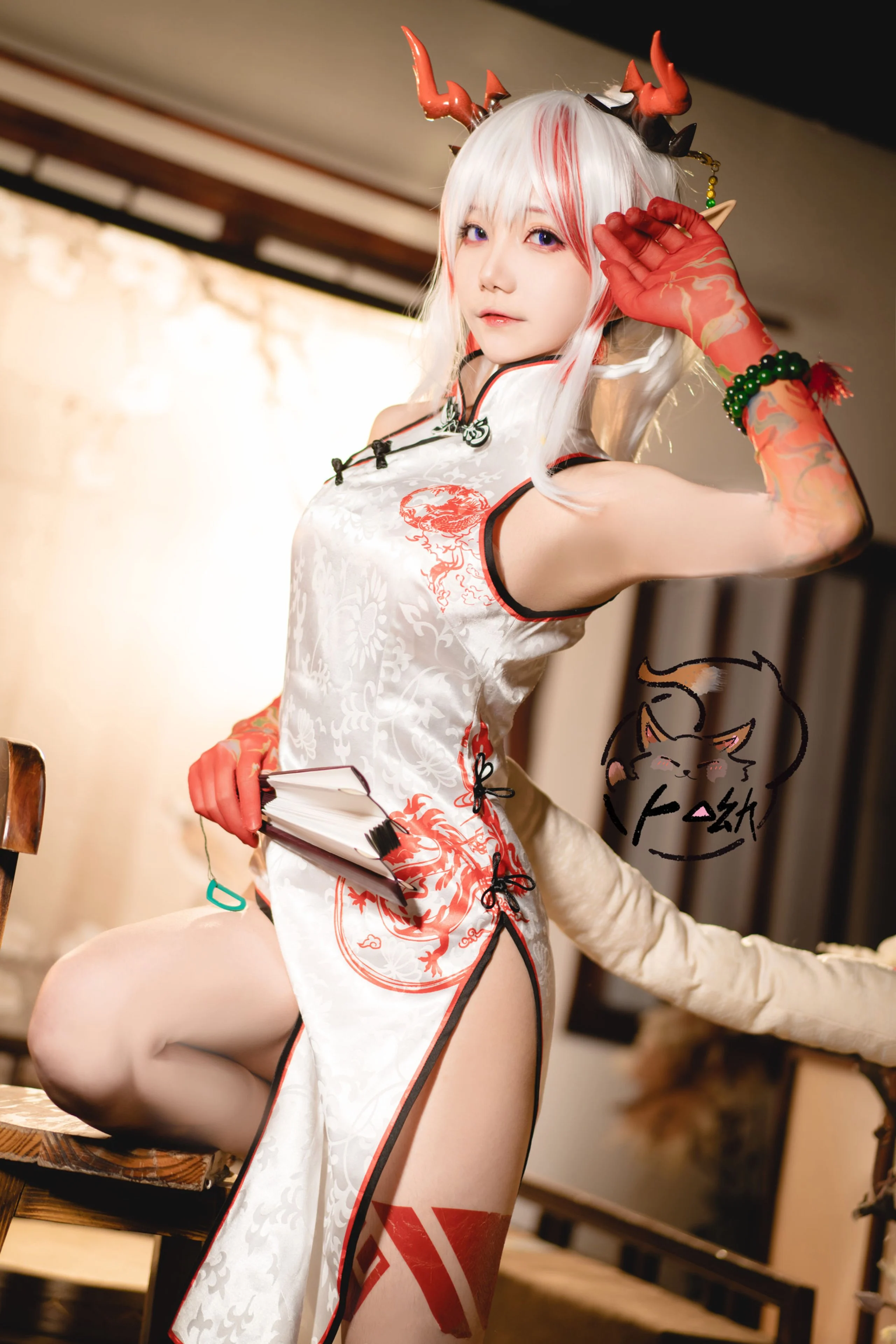 Đọc truyện hentai Tuyển tập Albums siêu phẩm Cosplay - Chap 632 - Bu You Mikon - Cheongsam Happy