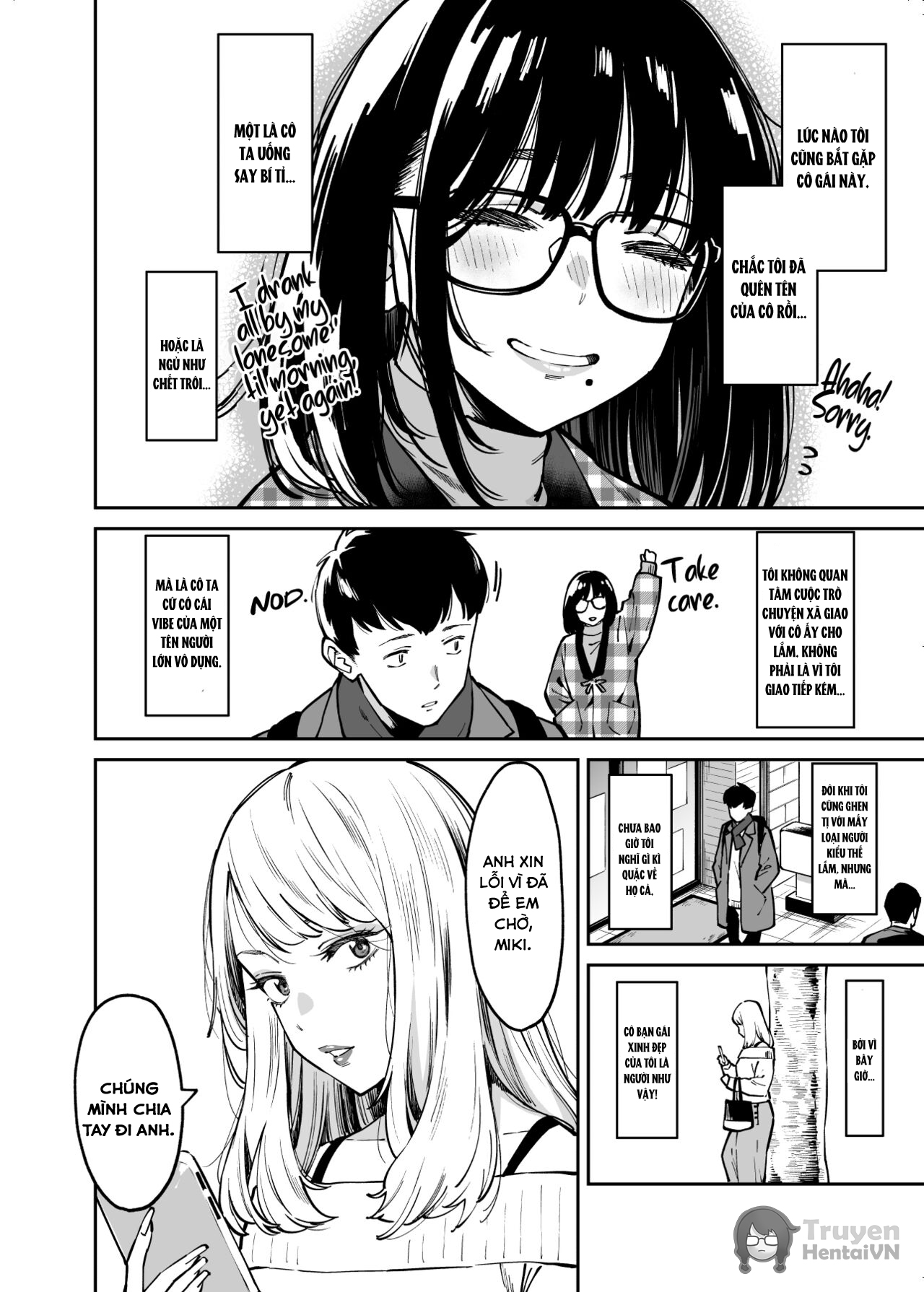 Đọc truyện hentai Comforted by the Sloppy Girl Next Door - chap 1