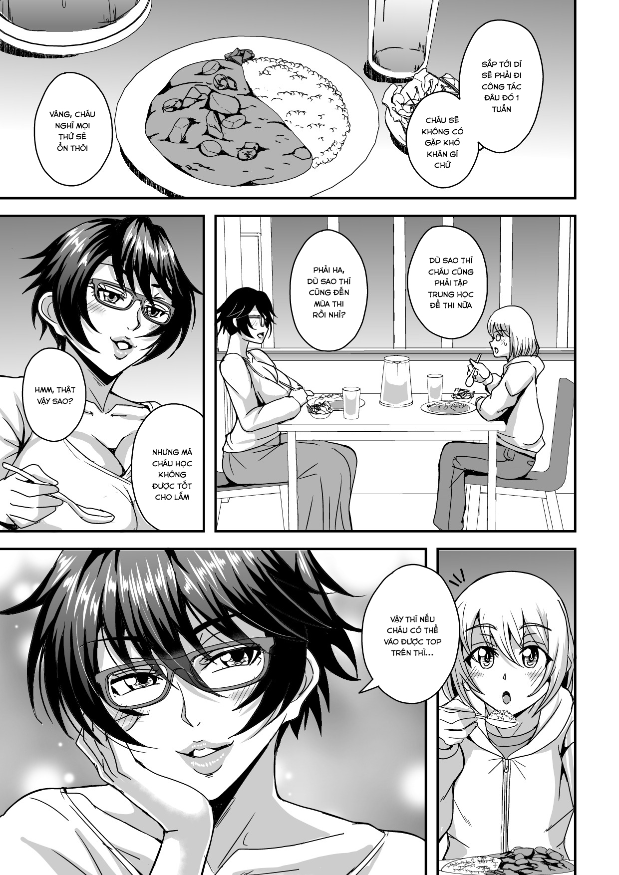 Đọc truyện hentai Alofou độc thân và mối quan hệ với con trai của bạn cô - Chap 1